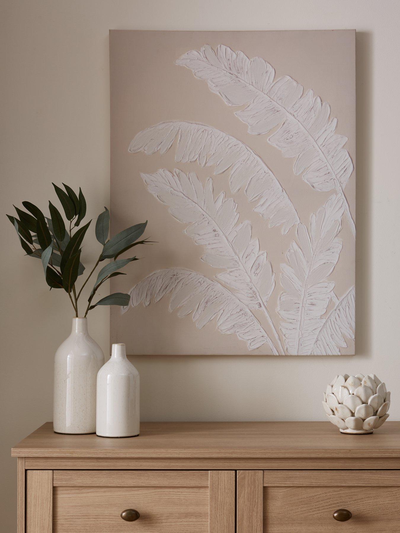 Product photograph of Very Home Pampas Grass Canvas Art from very.co.uk