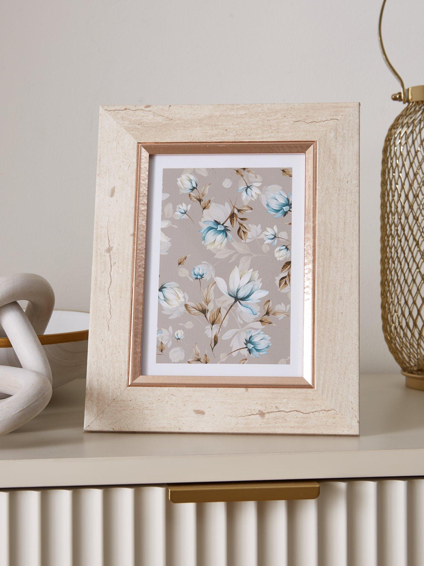 Product photograph of Very Home Concrete And Silver-look Photo Frame from very.co.uk