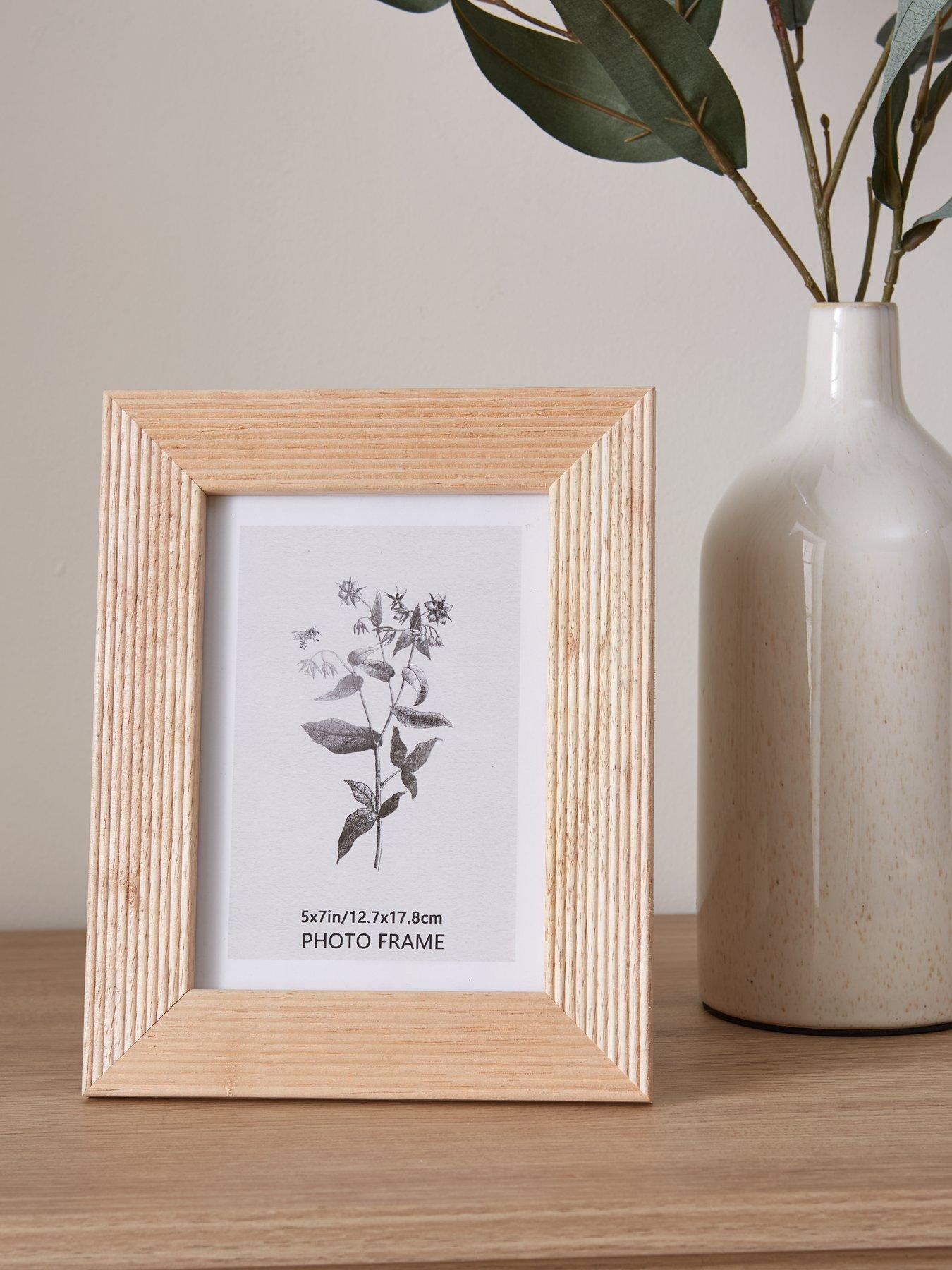 Product photograph of Very Home Pale Etched Wood Photo Frame Ndash 5 X 7 Inch from very.co.uk