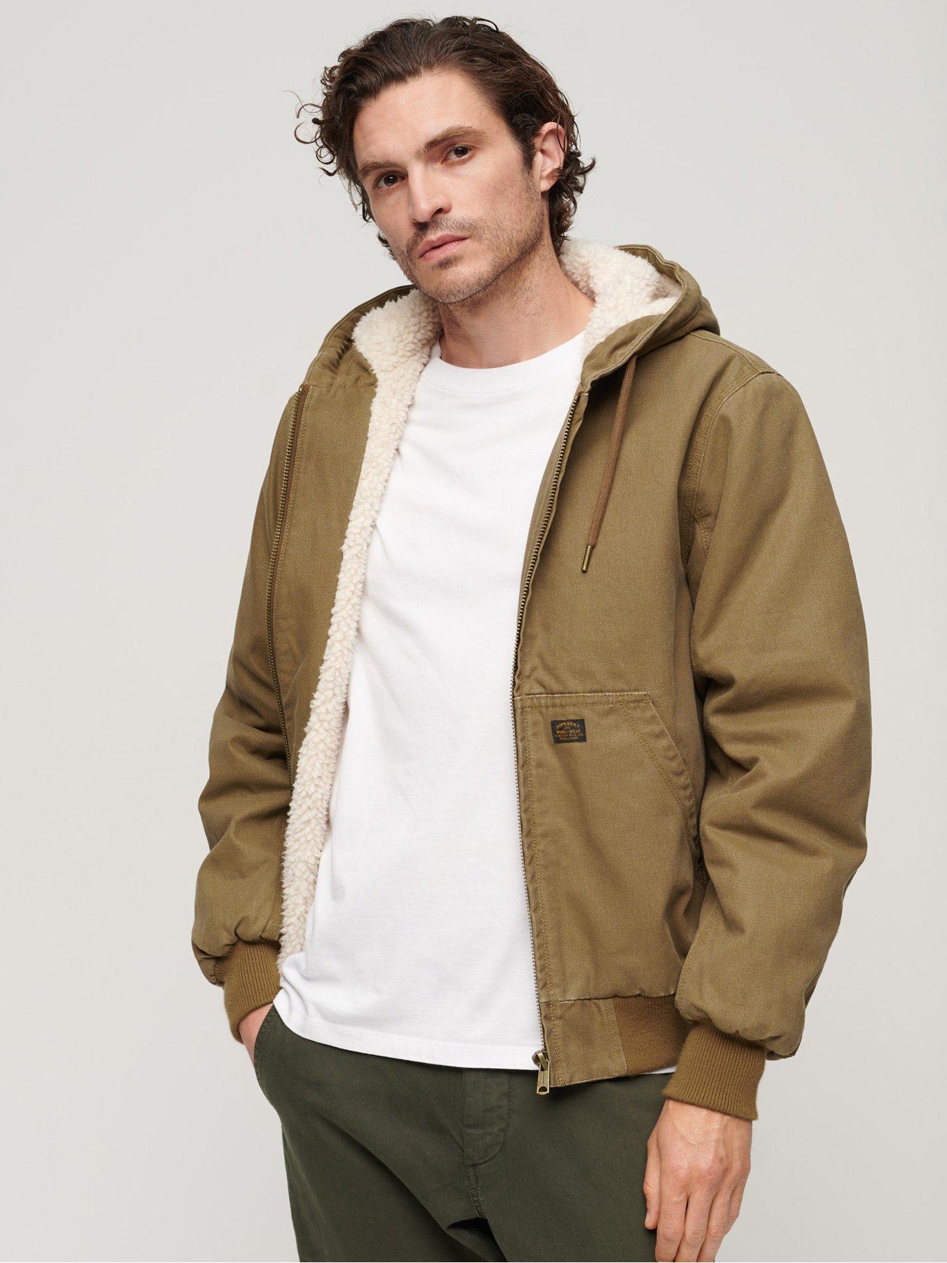 Superdry hooded sale bomber jacket