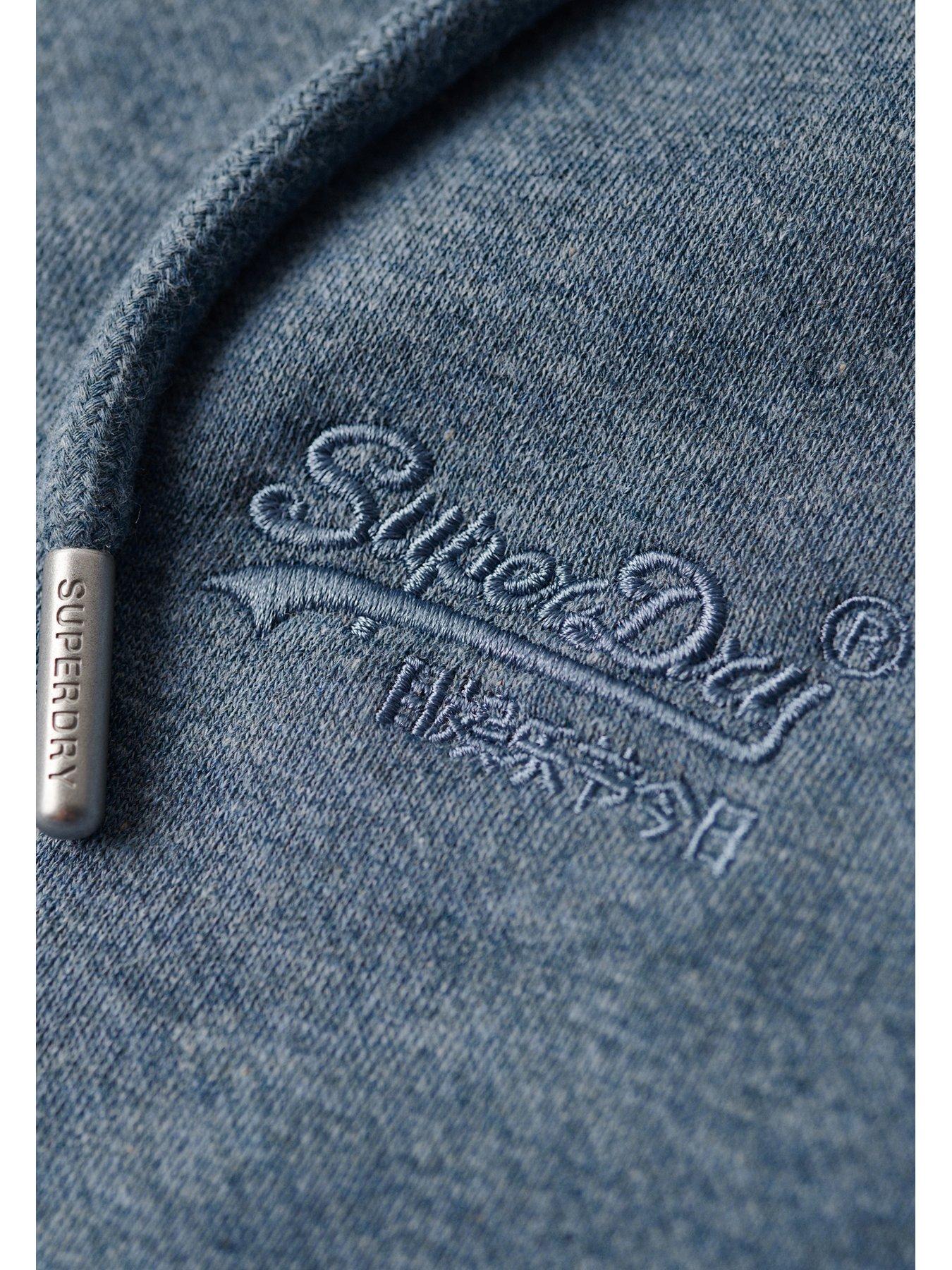 Superdry Herren Essential Logo Zip Hoodie – Kapuzenpullover Mit Reißverschluss, Slim Fit