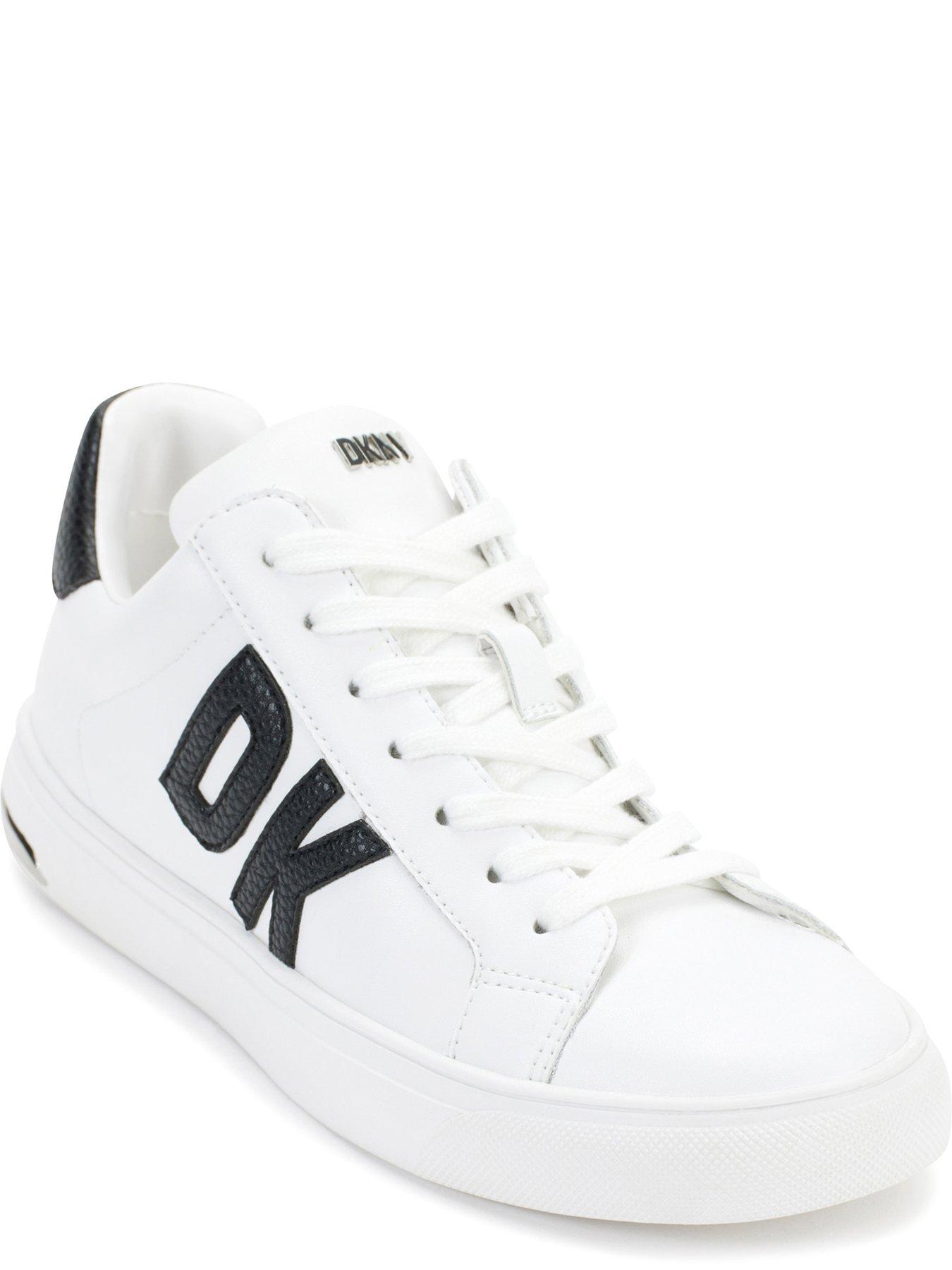 DKNY Abeni Lace Up Sneaker Brt White black Very