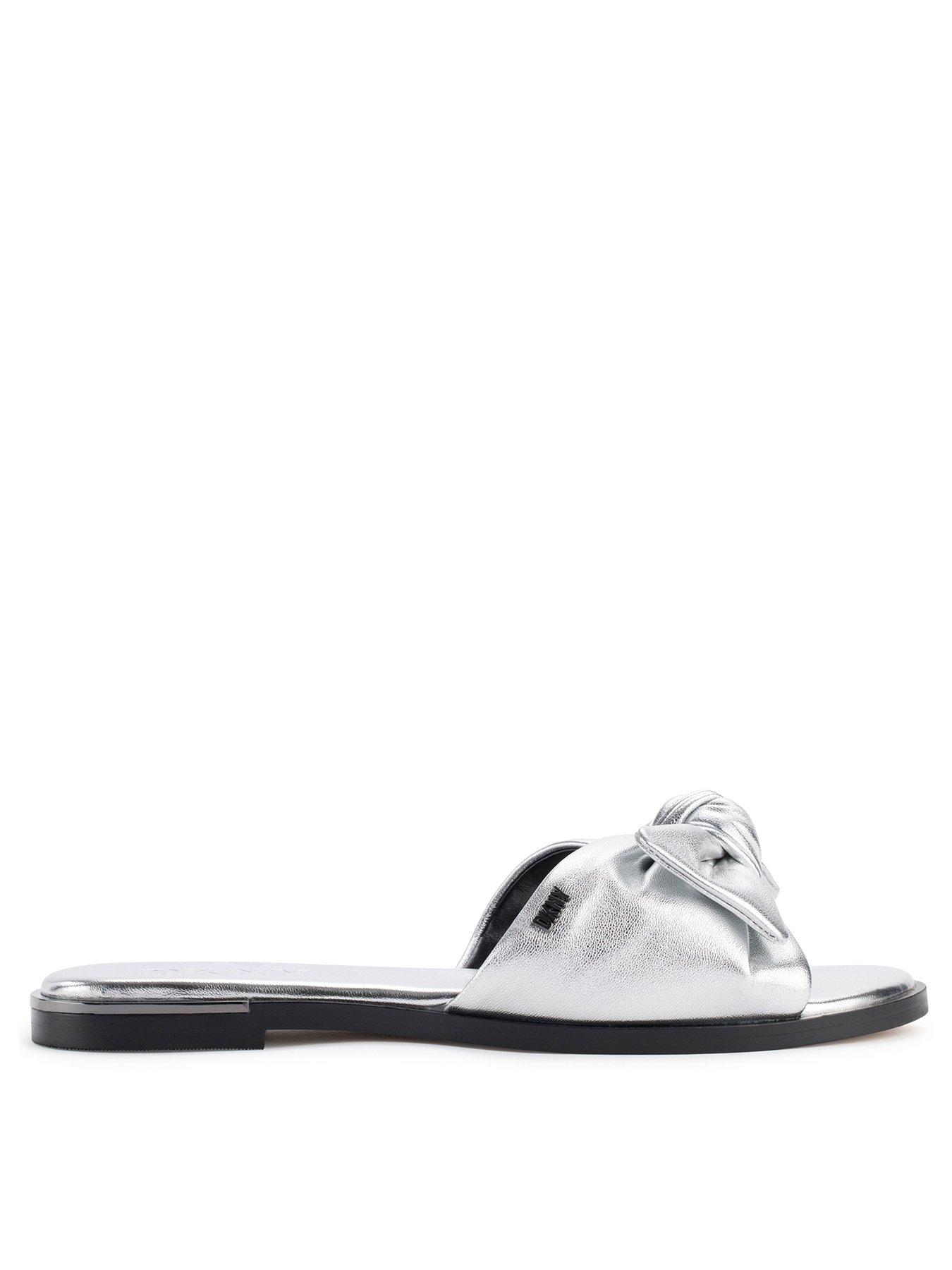 Dkny store silver sandals