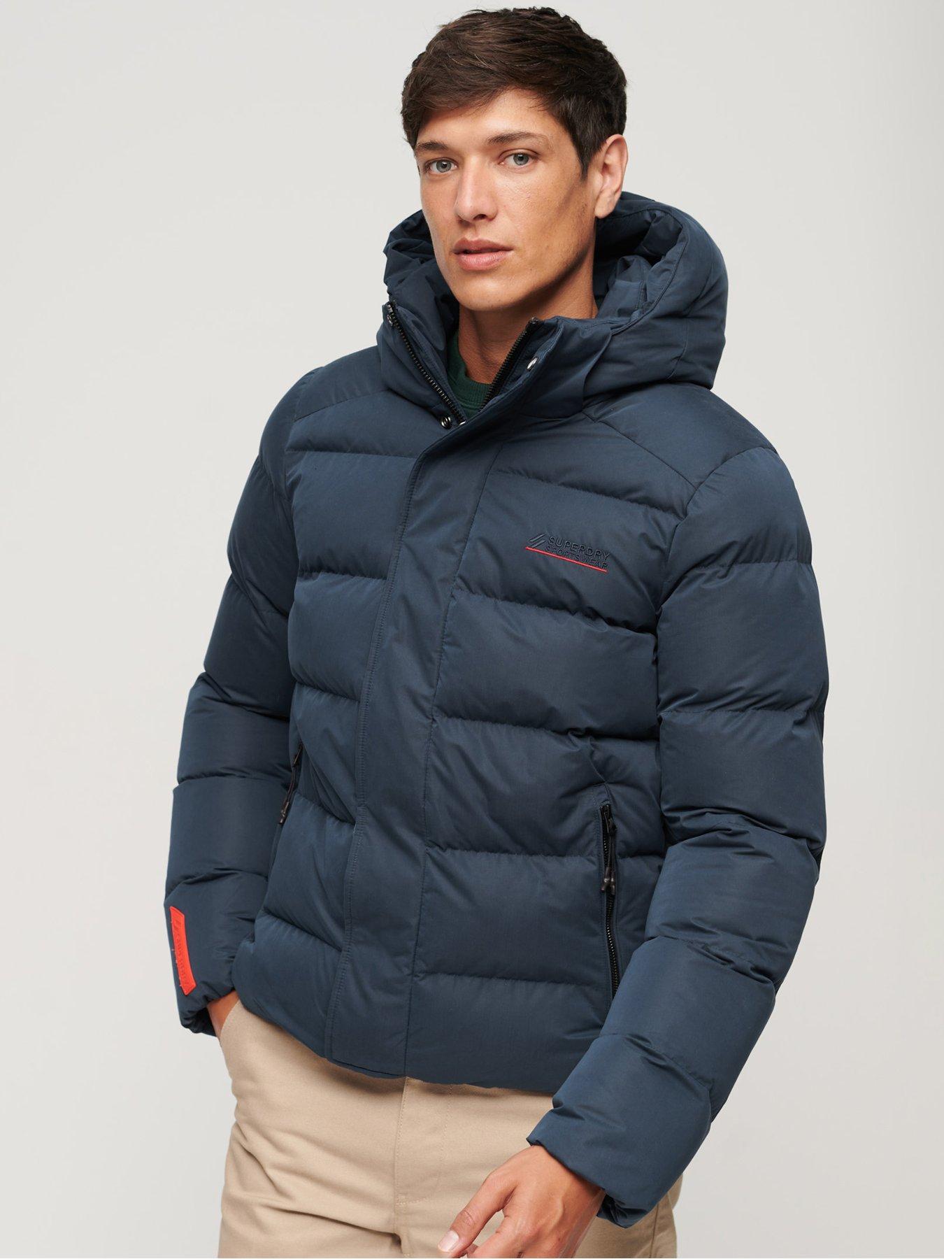 Superdry Hooded Colour Block Sports Puffer Jacket - Men's Mens Jackets