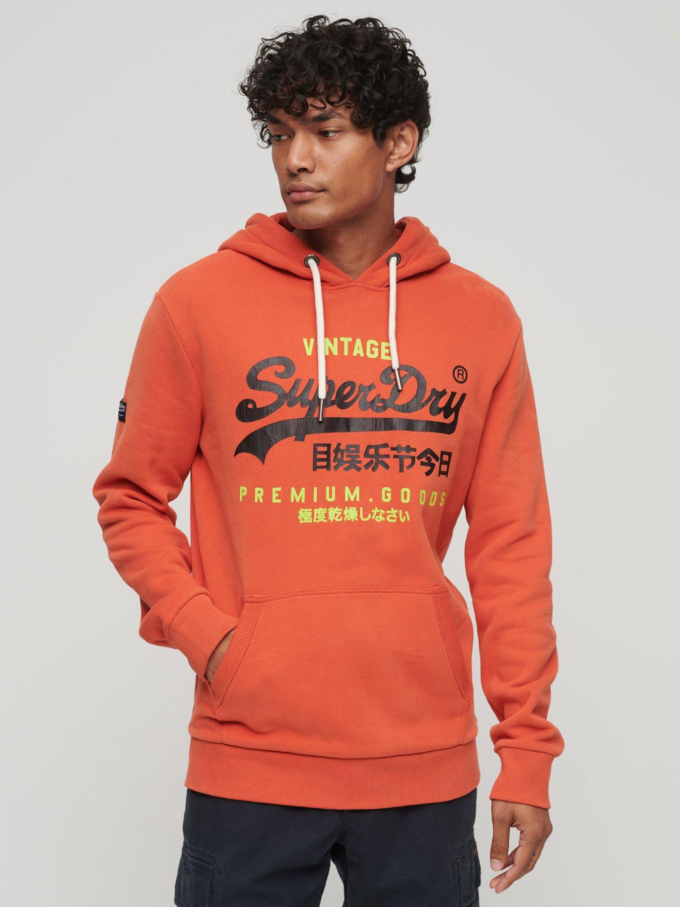 Superdry 2025 orange hoodie