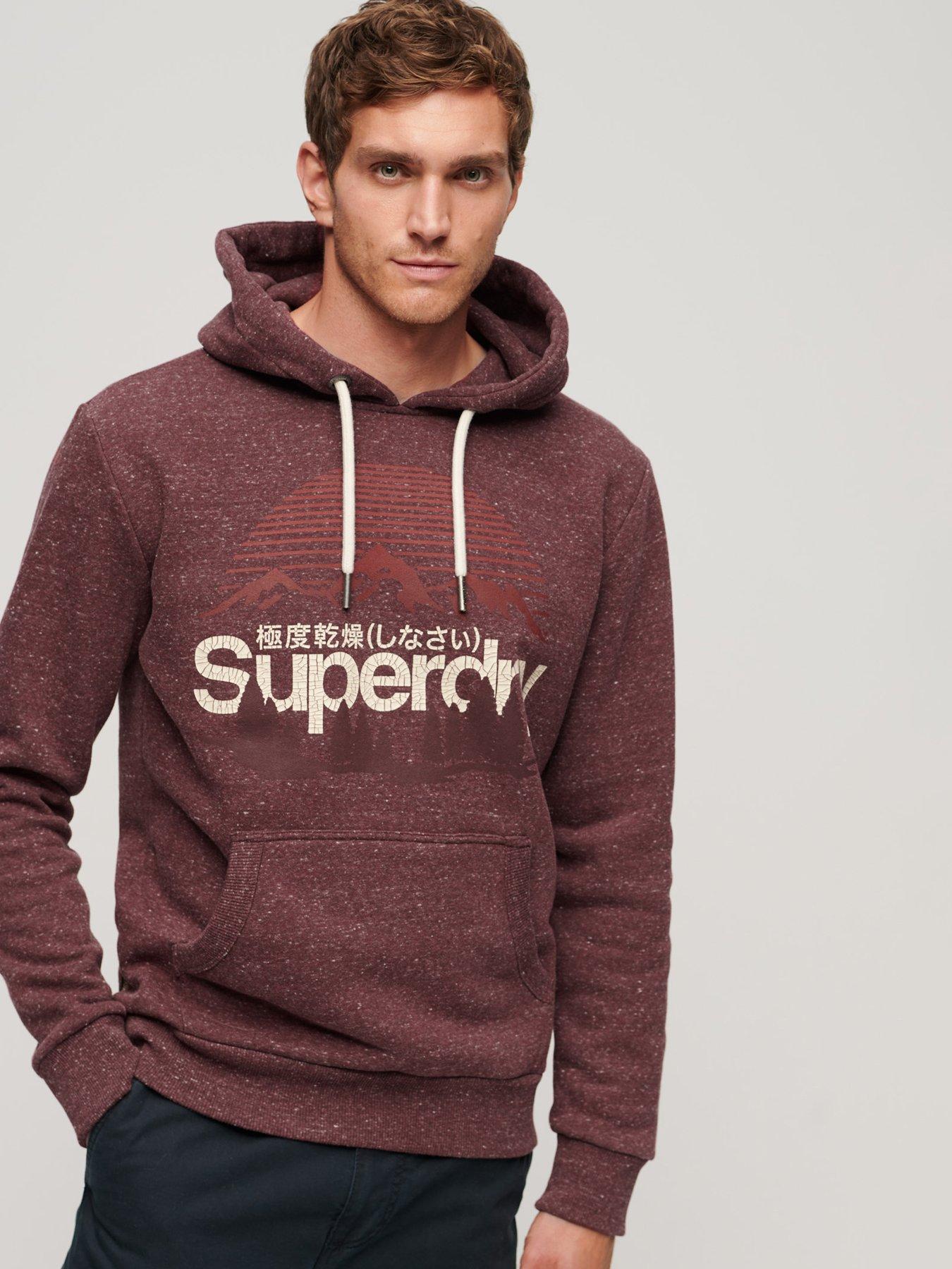 Superdry Japanese Vintage Logo Graphic Hoodie - Men's Mens Hoodies-and- sweatshirts