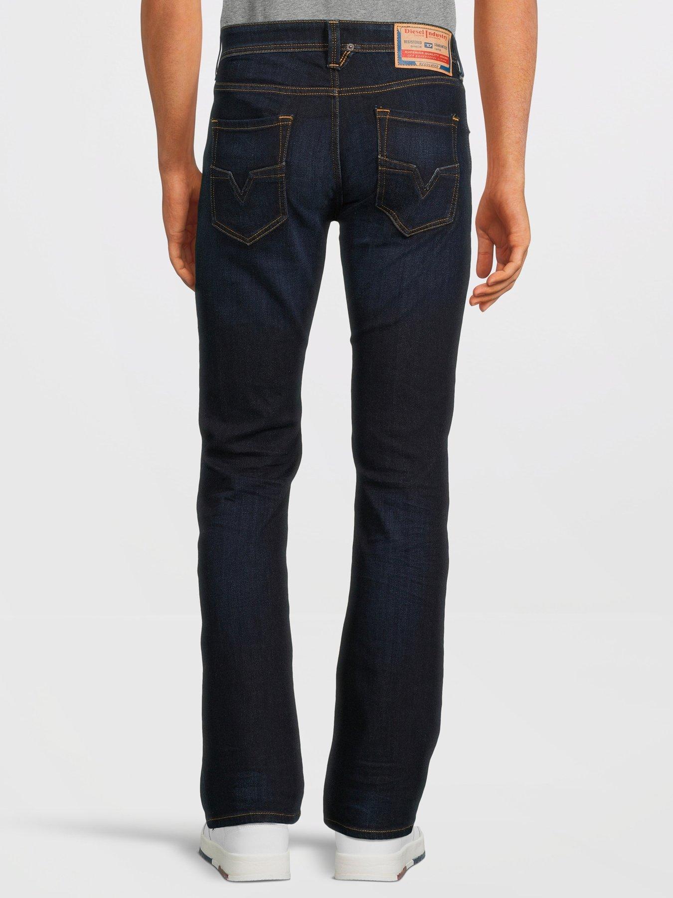 Diesel Larkee-X Herren Jeans – Regular Straight Fit, Elastisch, Pull-On-Verschluss