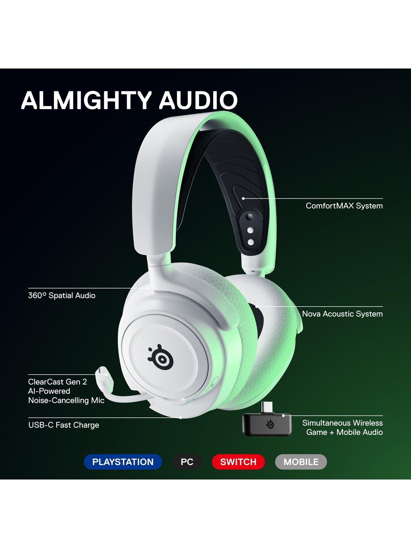 Image 6 of 7 of SteelSeries Arctis Nova 7X Xbox wireless gaming headset- White