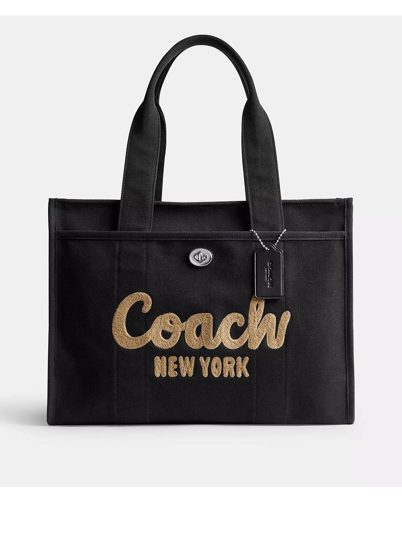 Coach may tote black sale