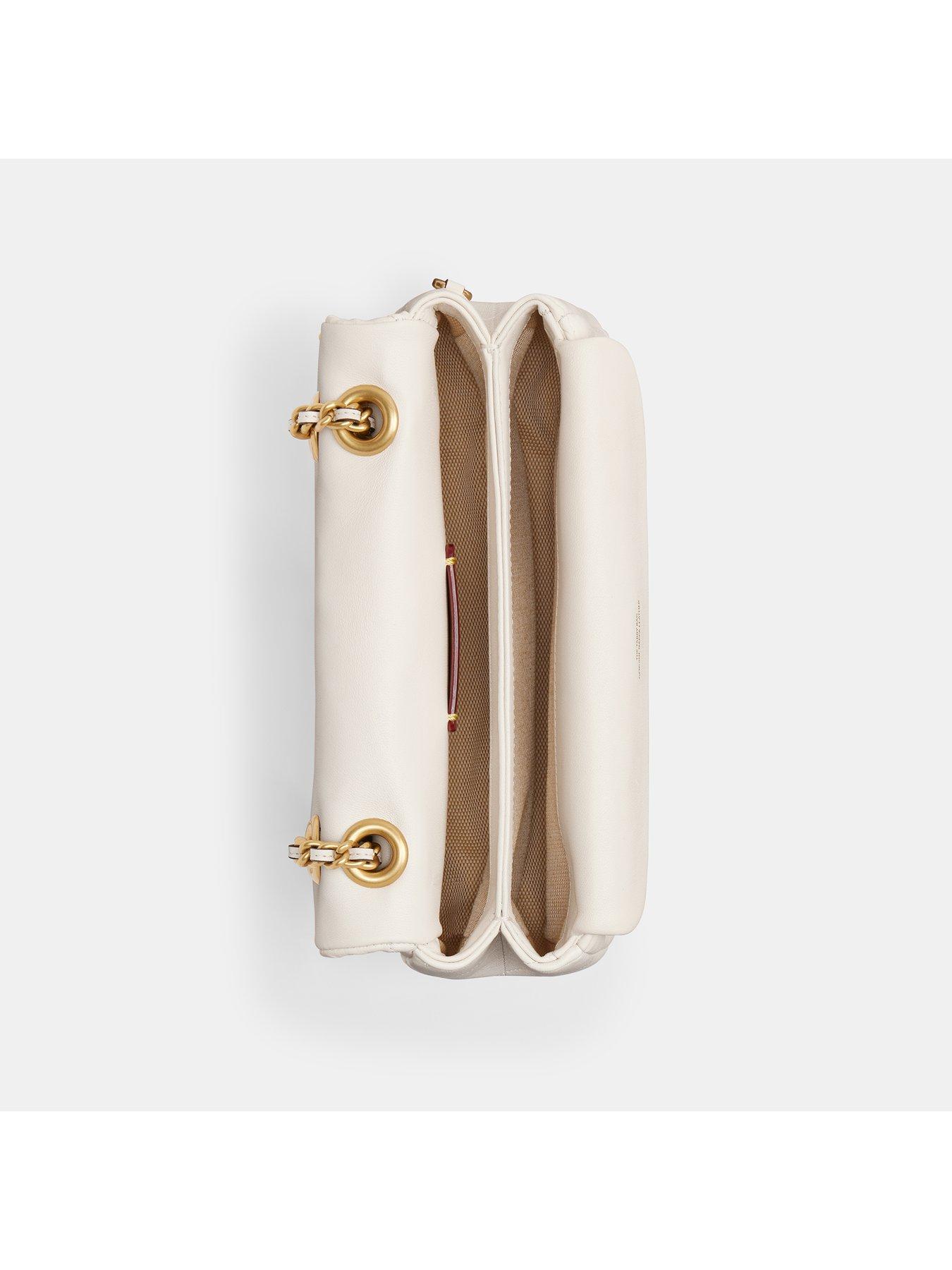 Image 5 of 5 of COACH Tabby&nbsp;Quilted Shoulder Bag With Chain - White