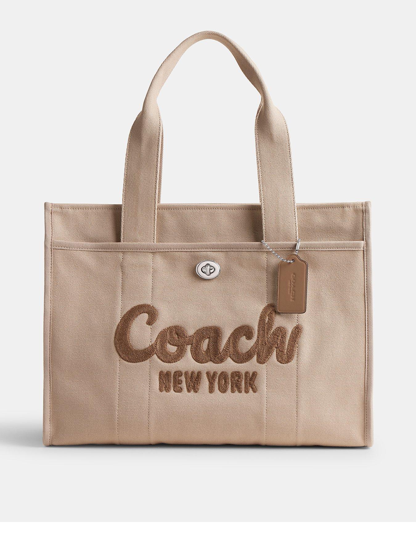 COACH Cargo Large Tote Bag Beige