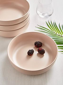 Product photograph of Everyday Blush Saintes Pasta Bowls Ndash Set Of 4 from very.co.uk