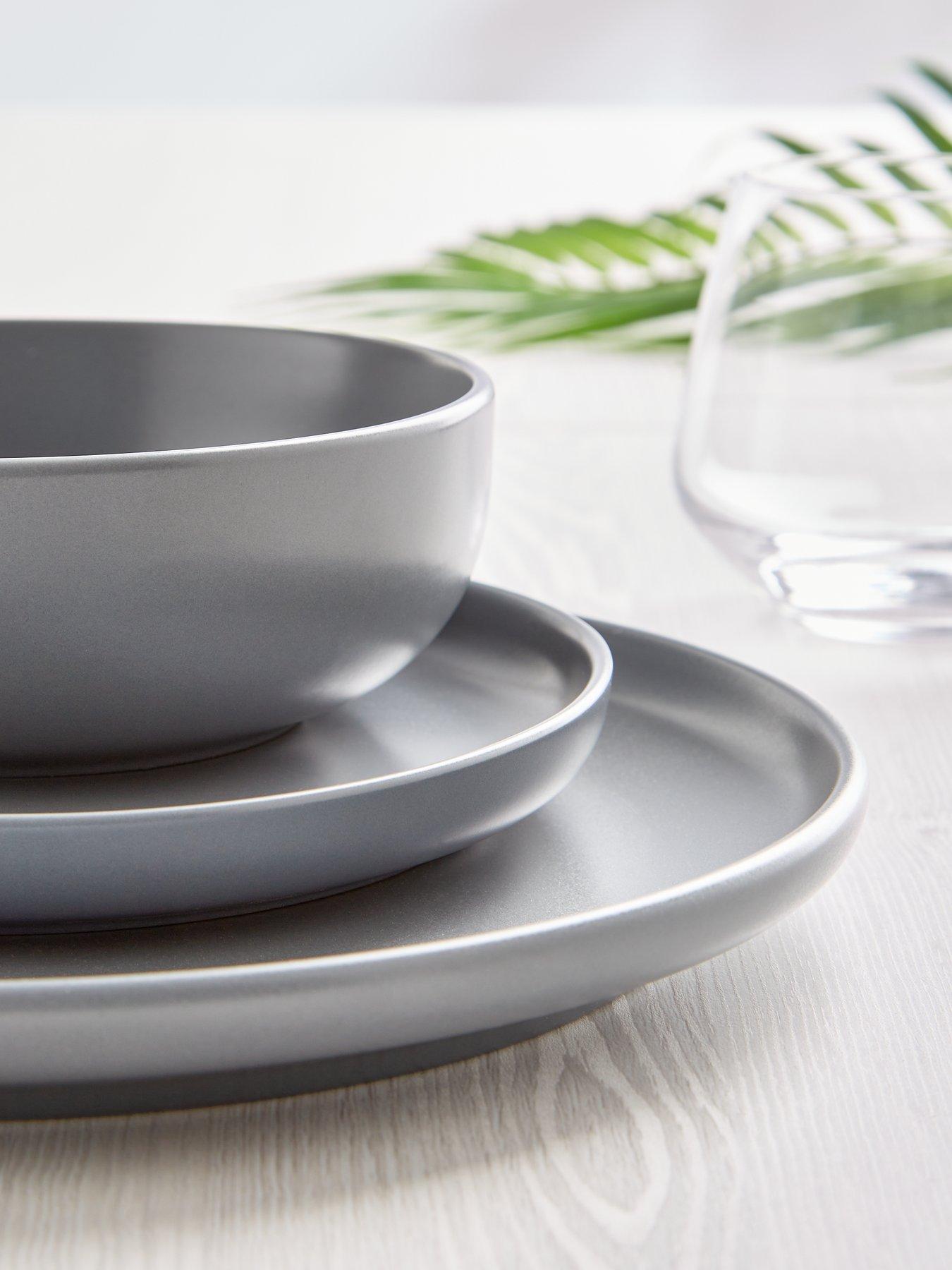 Image 2 of 4 of The Very Collection Grey Saintes 12-Piece Dinner Set