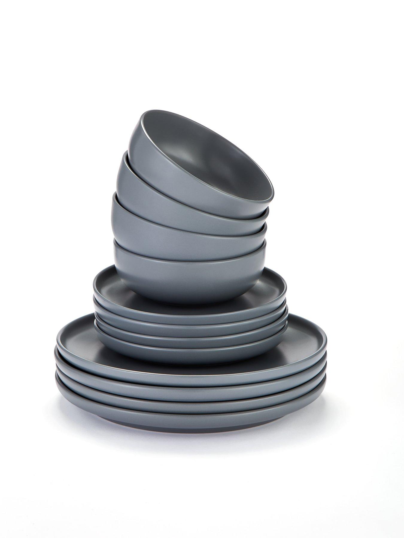 Image 4 of 4 of The Very Collection Grey Saintes 12-Piece Dinner Set