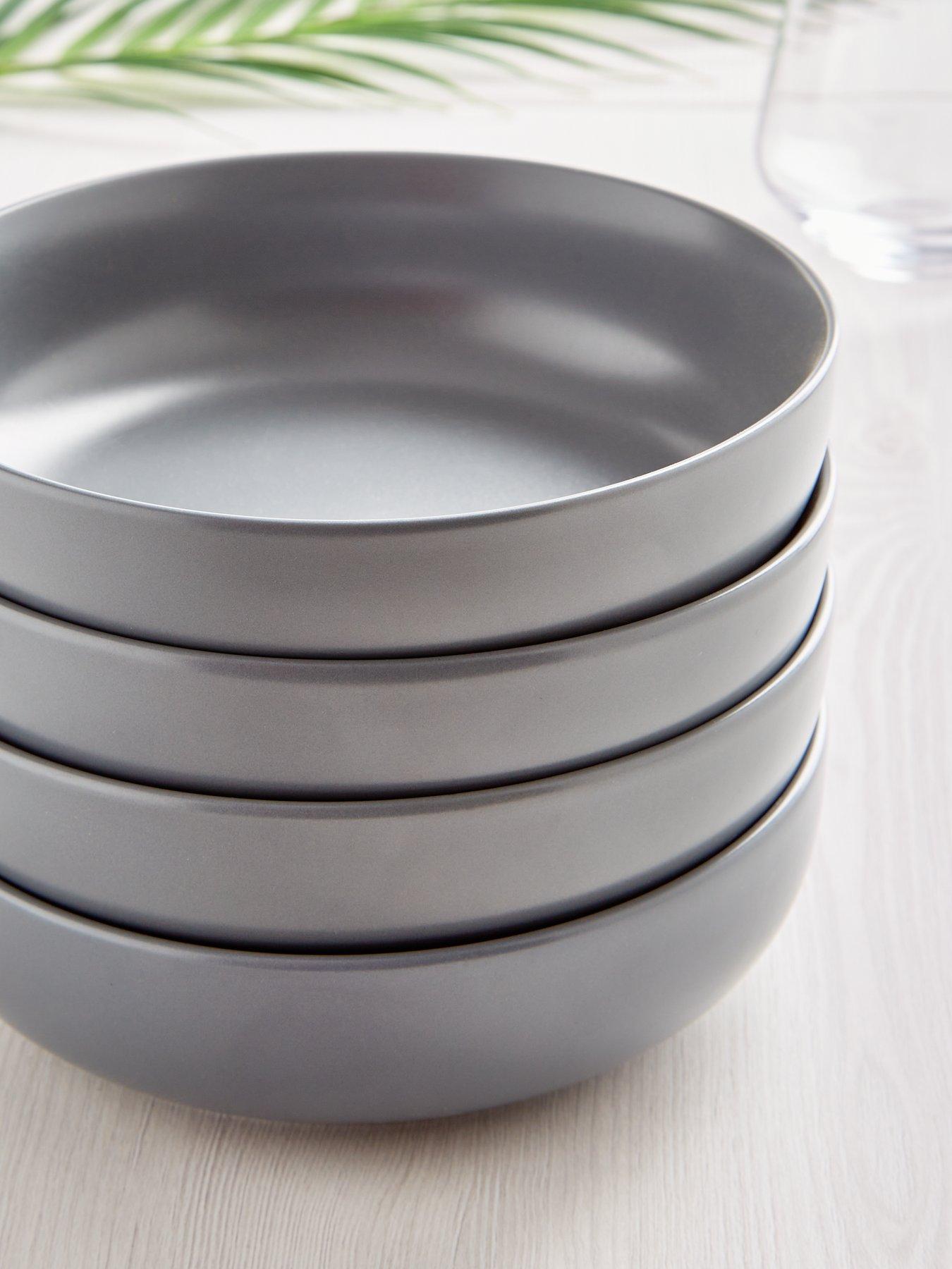 Image 2 of 3 of The Very Collection Grey Saintes Pasta Bowls &ndash; Set of 4