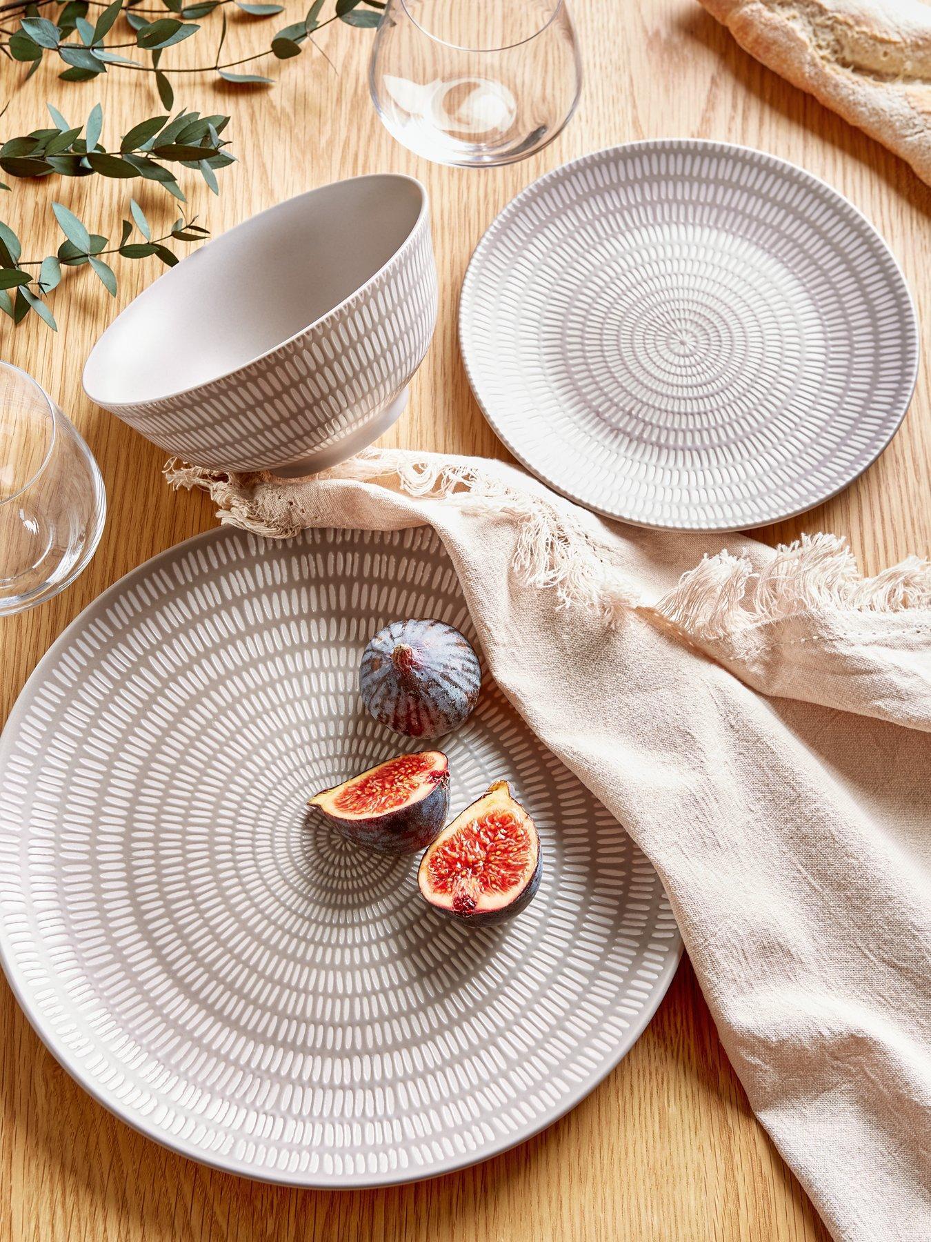undefined Pierre 12-Piece Dinner Set in Natural