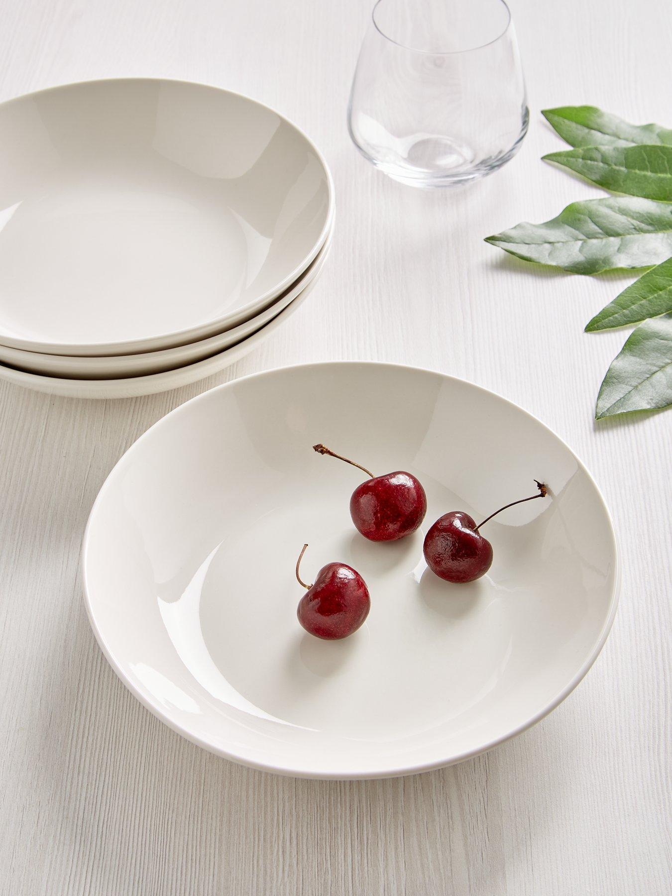 Product photograph of Everyday Vienne Set Of 4 Pasta Bowls In White from very.co.uk
