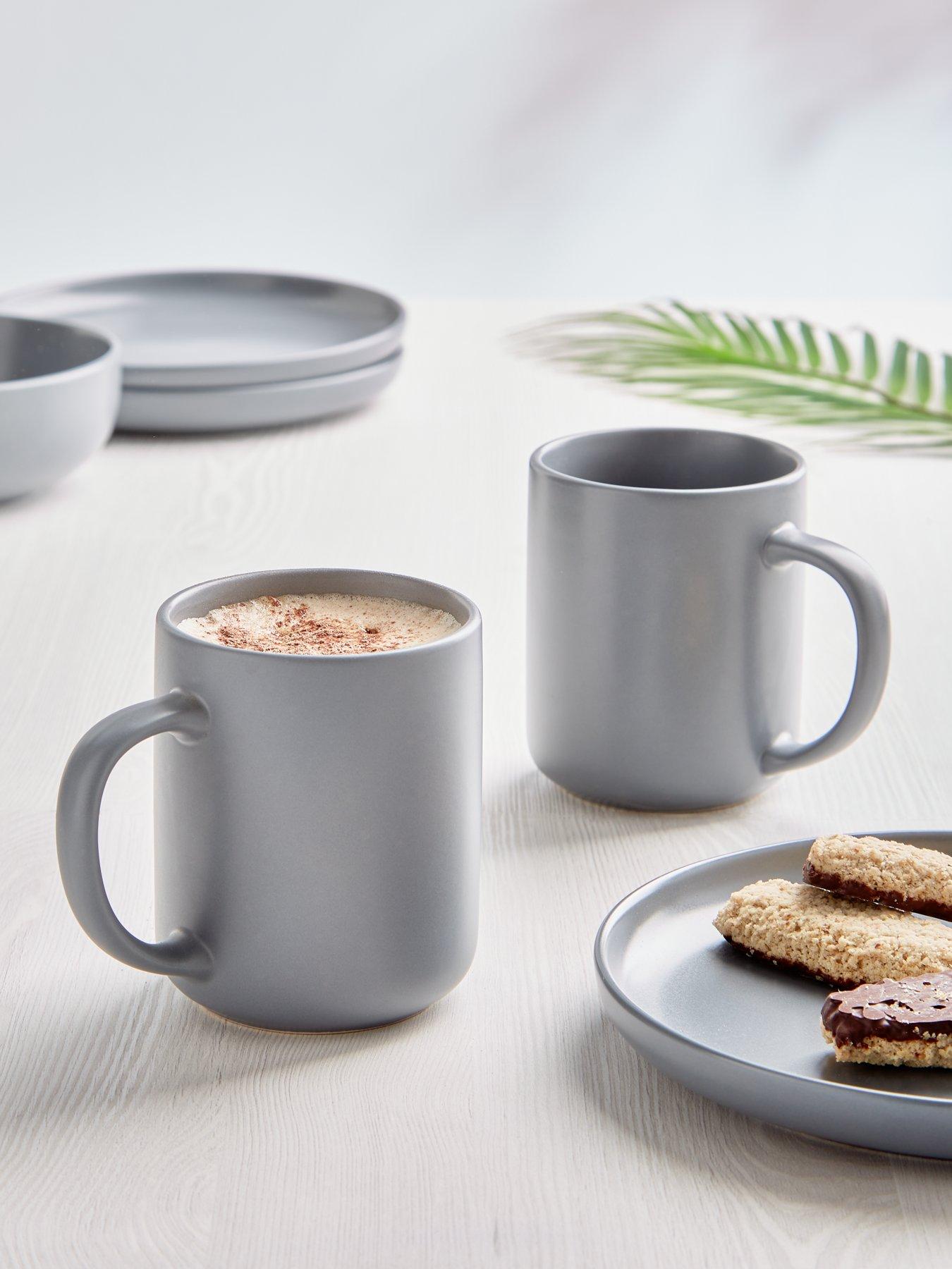 Image 1 of 3 of The Very Collection Grey Saintes Mugs &ndash; Set of 4