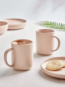 Product photograph of Everyday Blush Saintes Mugs Ndash Set Of 4 from very.co.uk