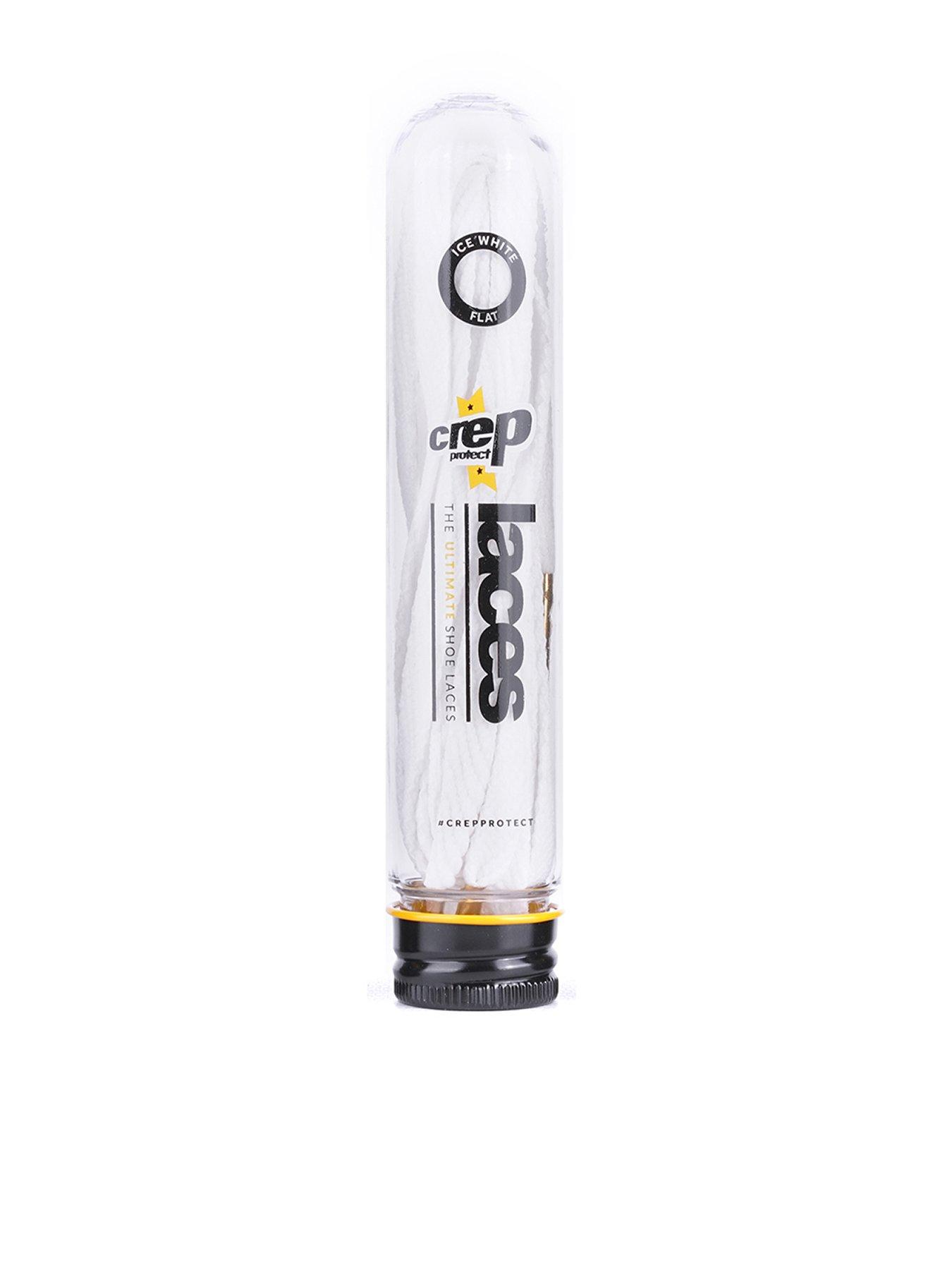 Crep Protect Flat Laces - White