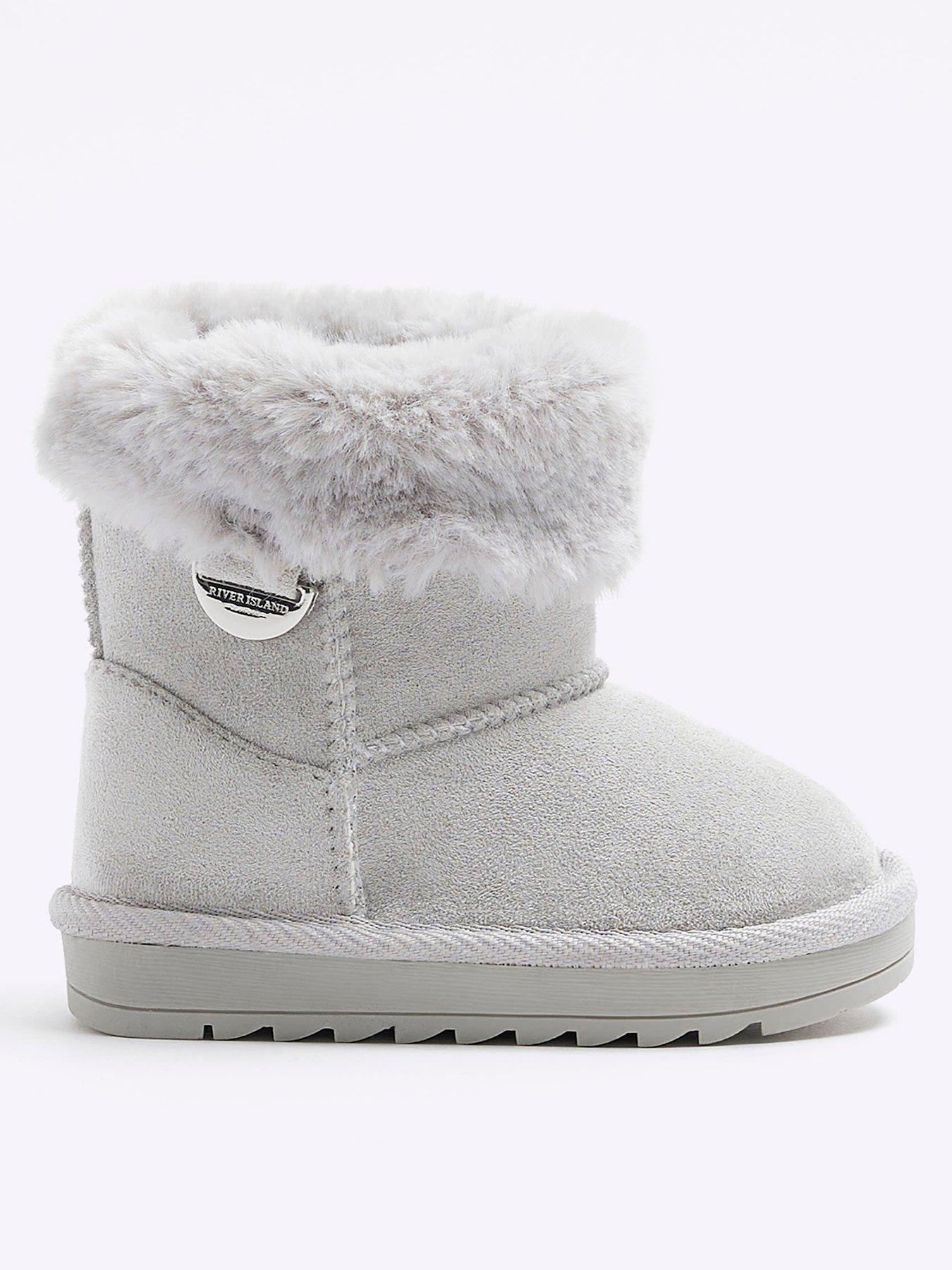 River island grey boots clearance