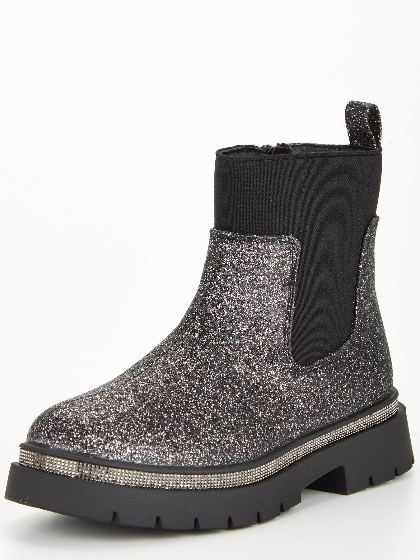 Glitter clearance chelsea boots