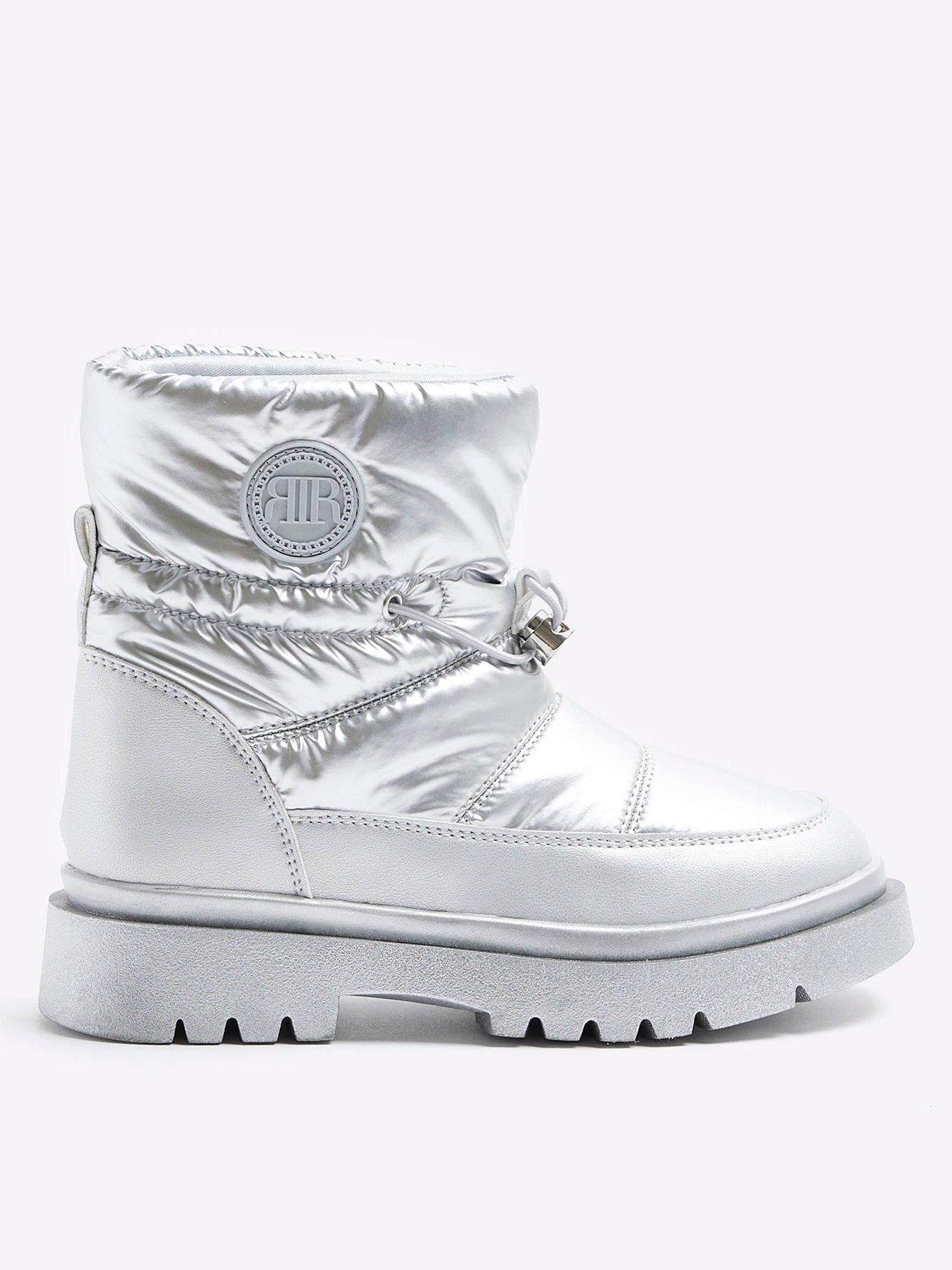 Girls silver store boots