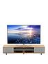  image of avf-harbour-2m-tv-stand-up-to-95-light-wood-and-grey