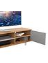  image of avf-harbour-2m-tv-stand-up-to-95-light-wood-and-grey