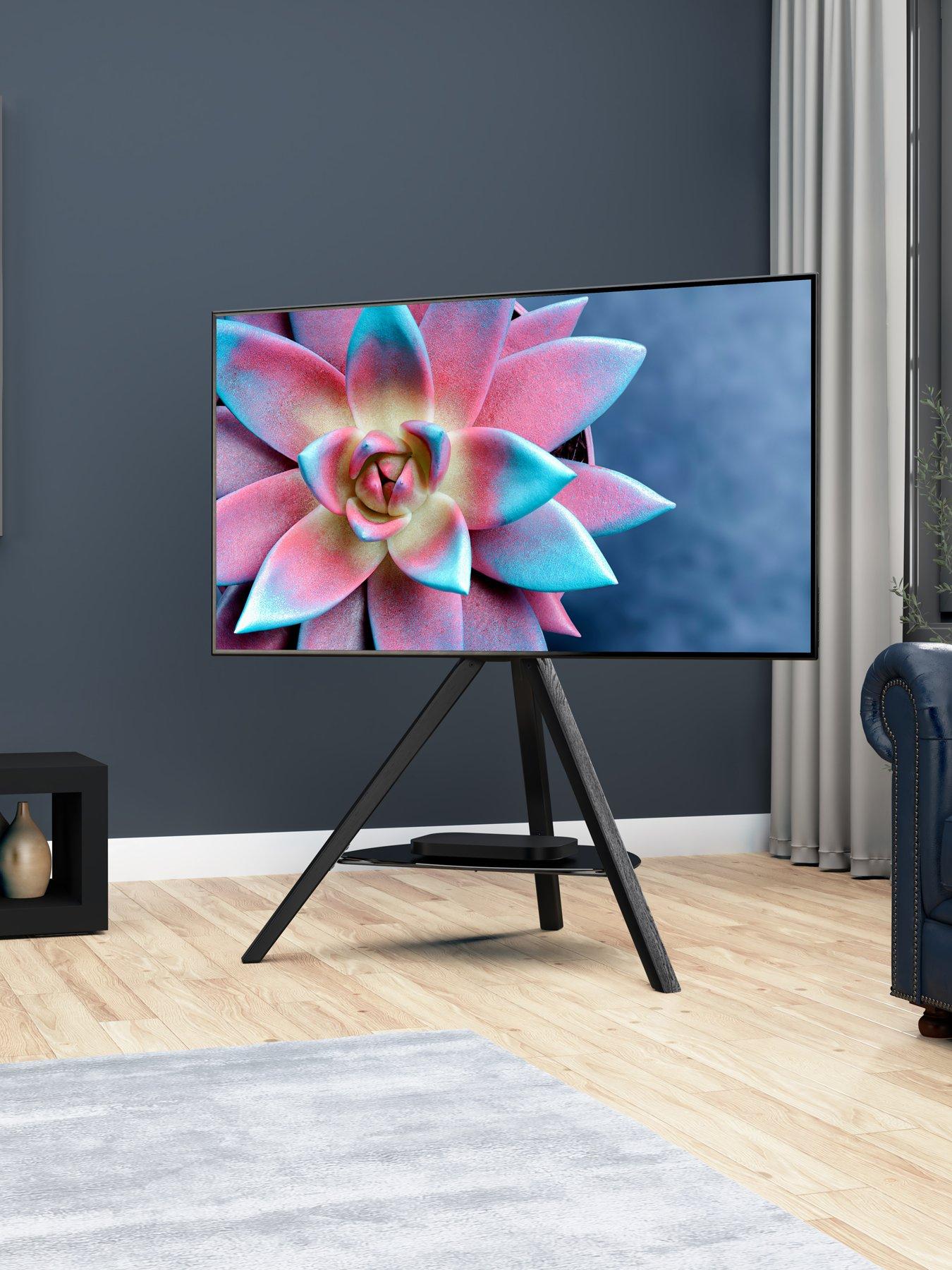 undefined Hoxton Tripod TV Stand, for TVs 32-70" - Black