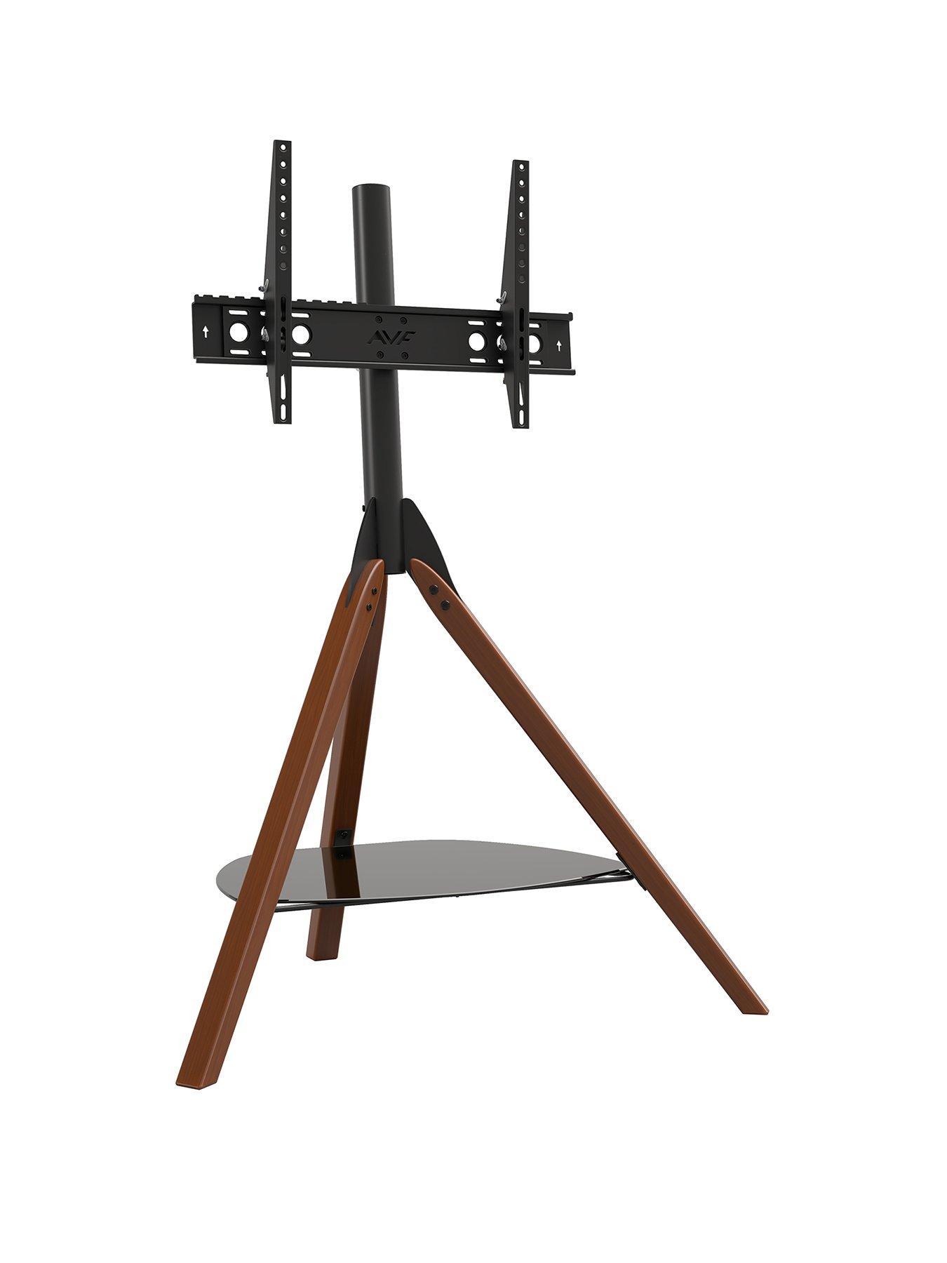 Image 2 of 8 of AVF Hoxton Tripod TV Stand, for TVs 32-70" - Dark Wood
