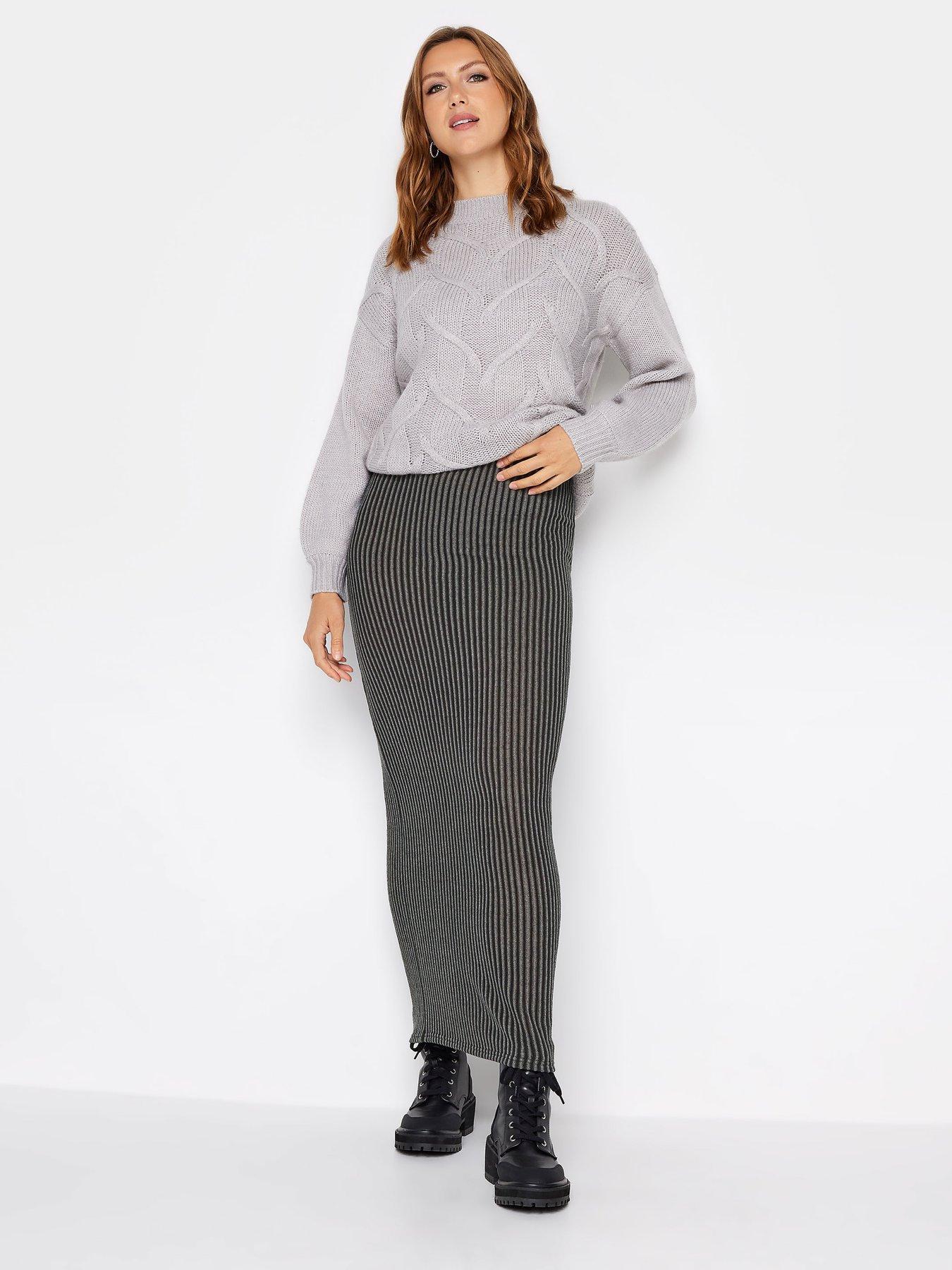 Black maxi skirt tall sales