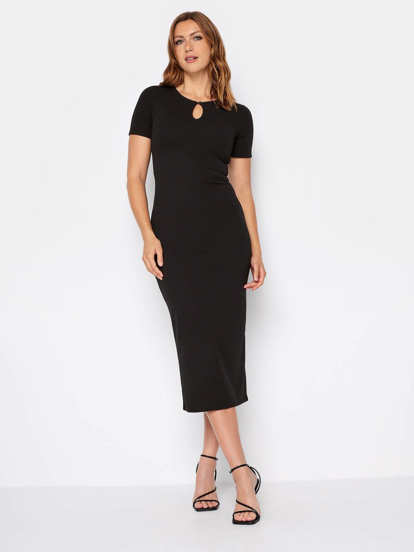 Long Tall Sally Detail Workwear Dress Black Very