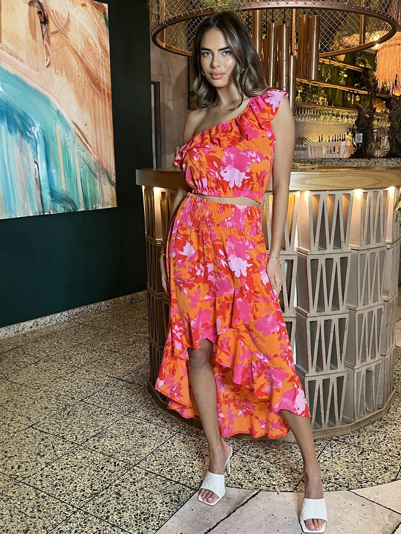 Ax paris one shoulder dress sale