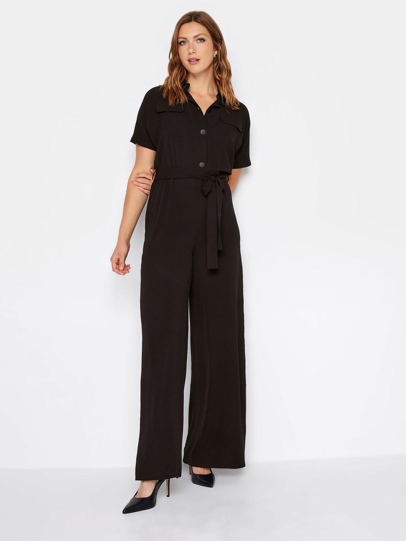 Long Tall Sally Utility Jumpsuit Black Very