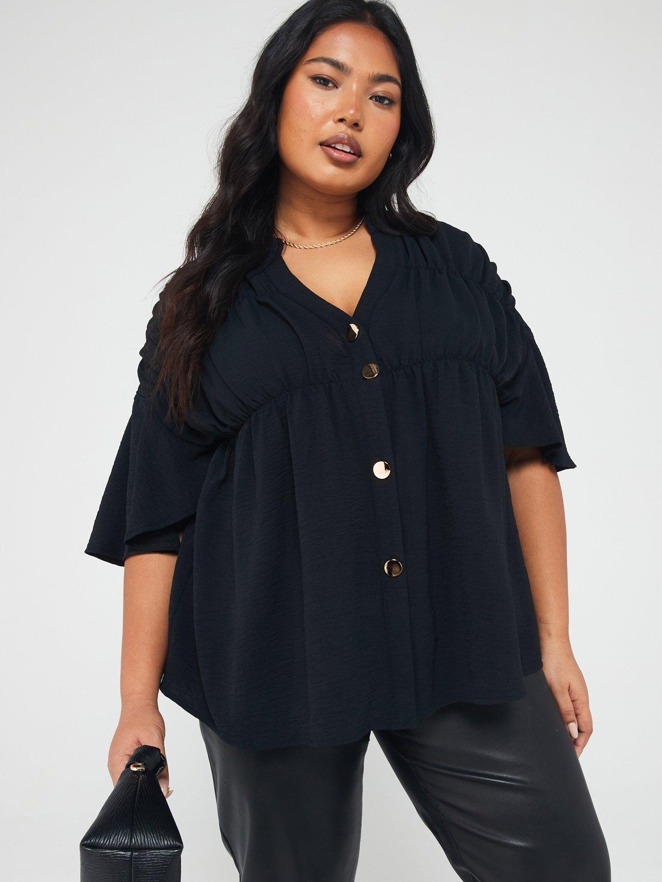 Tammy Longline Blouse Black