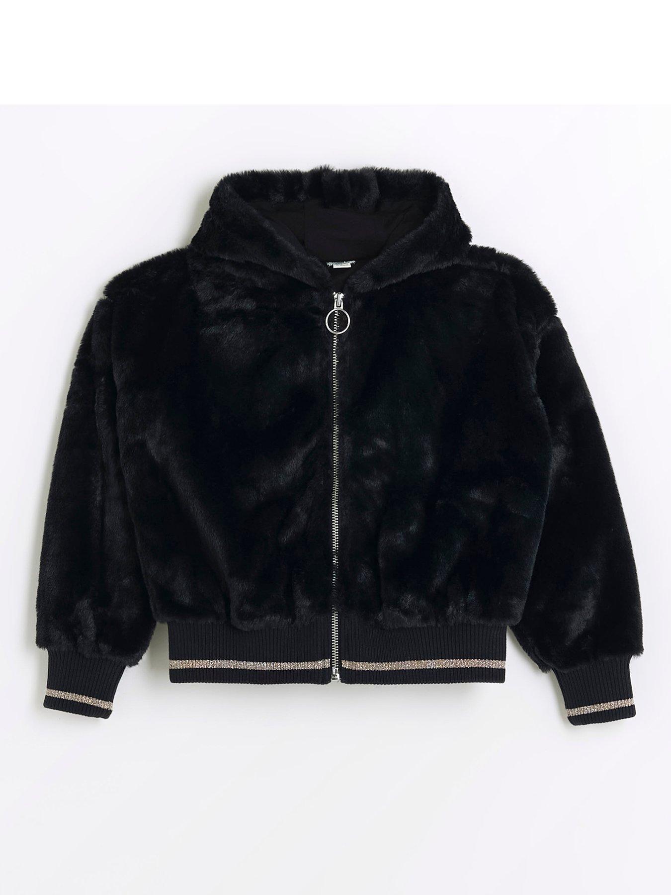 River island hooded discount bomber