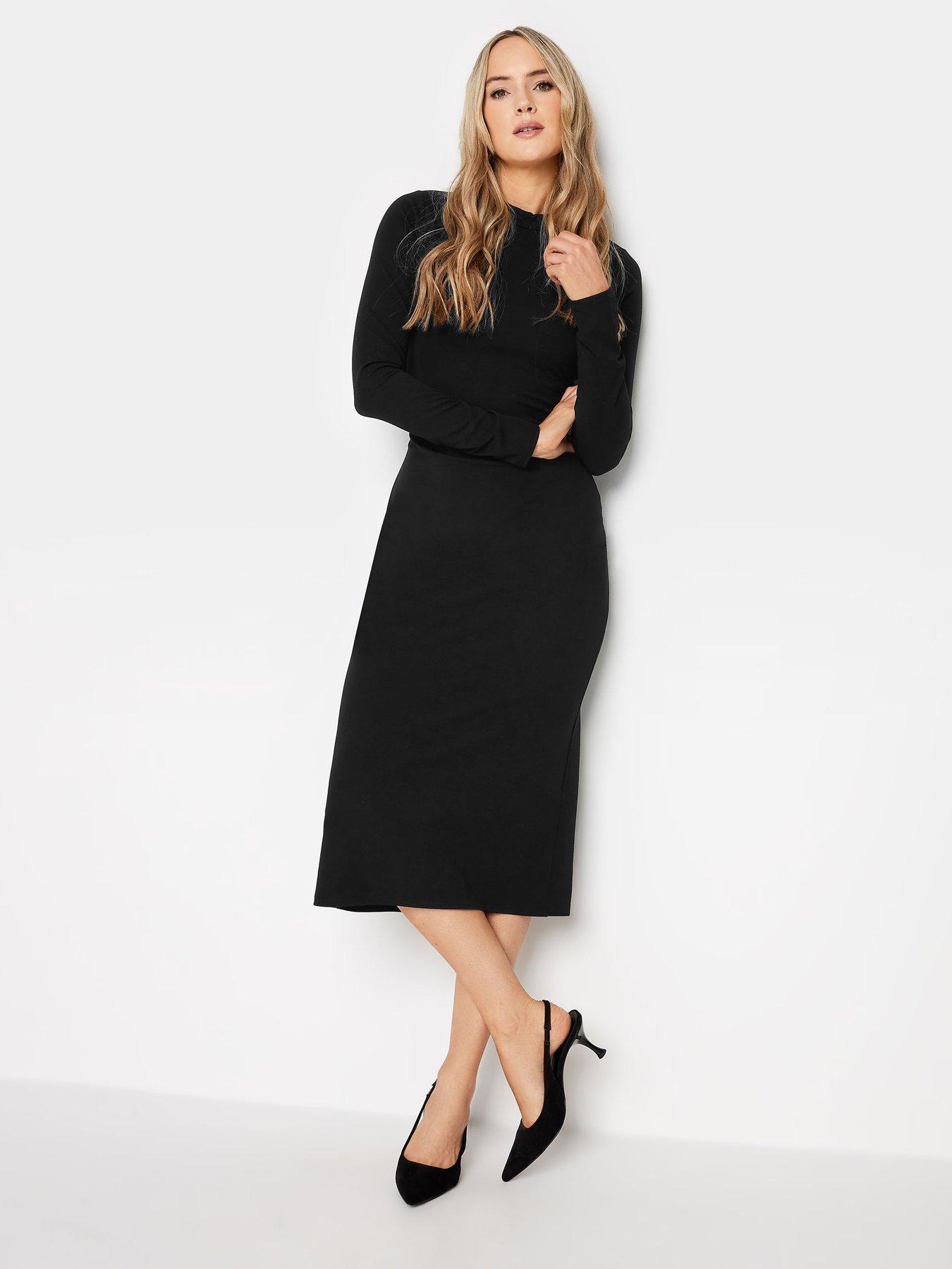 Black fitted dress store uk