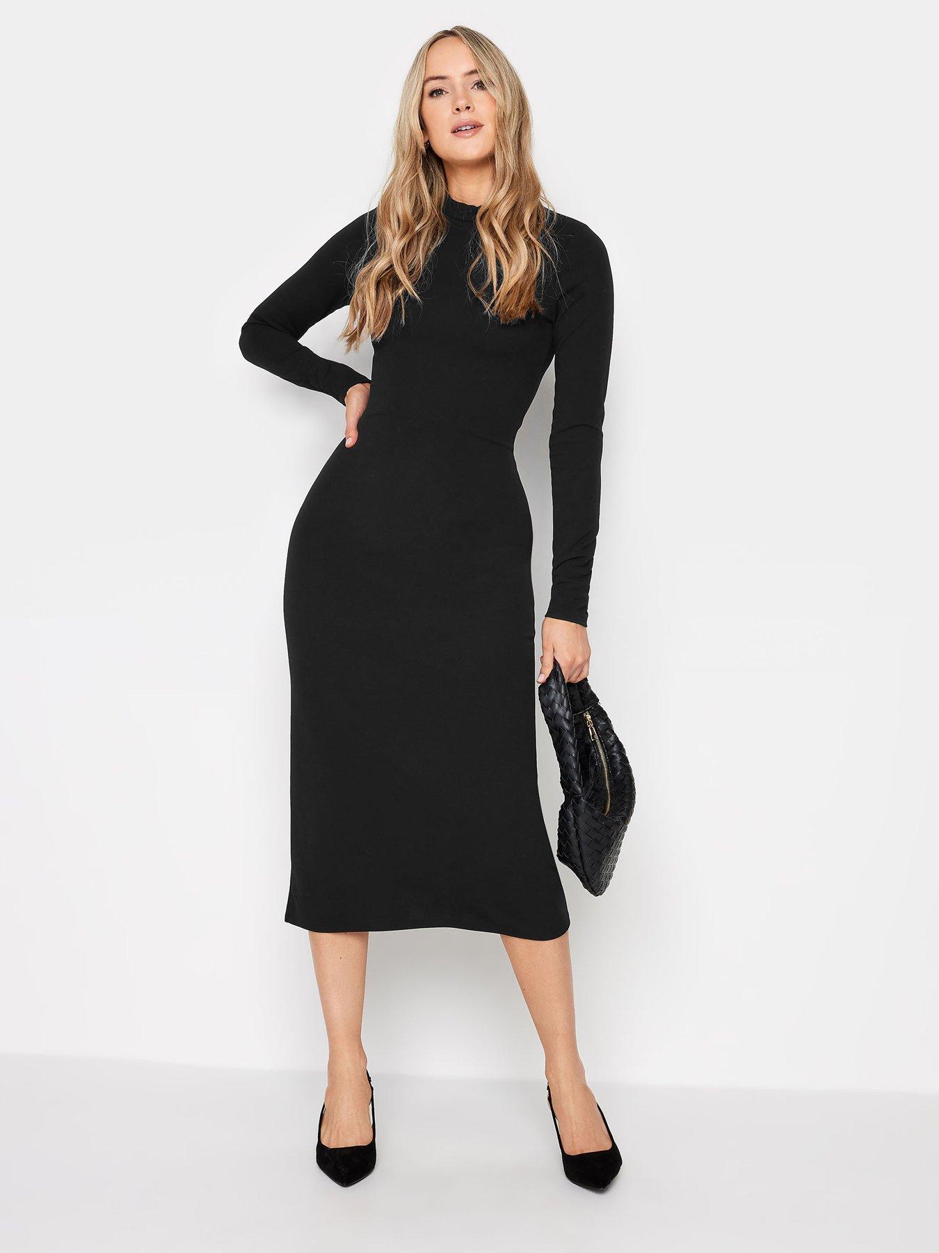 Fitted long 2025 sleeve dress