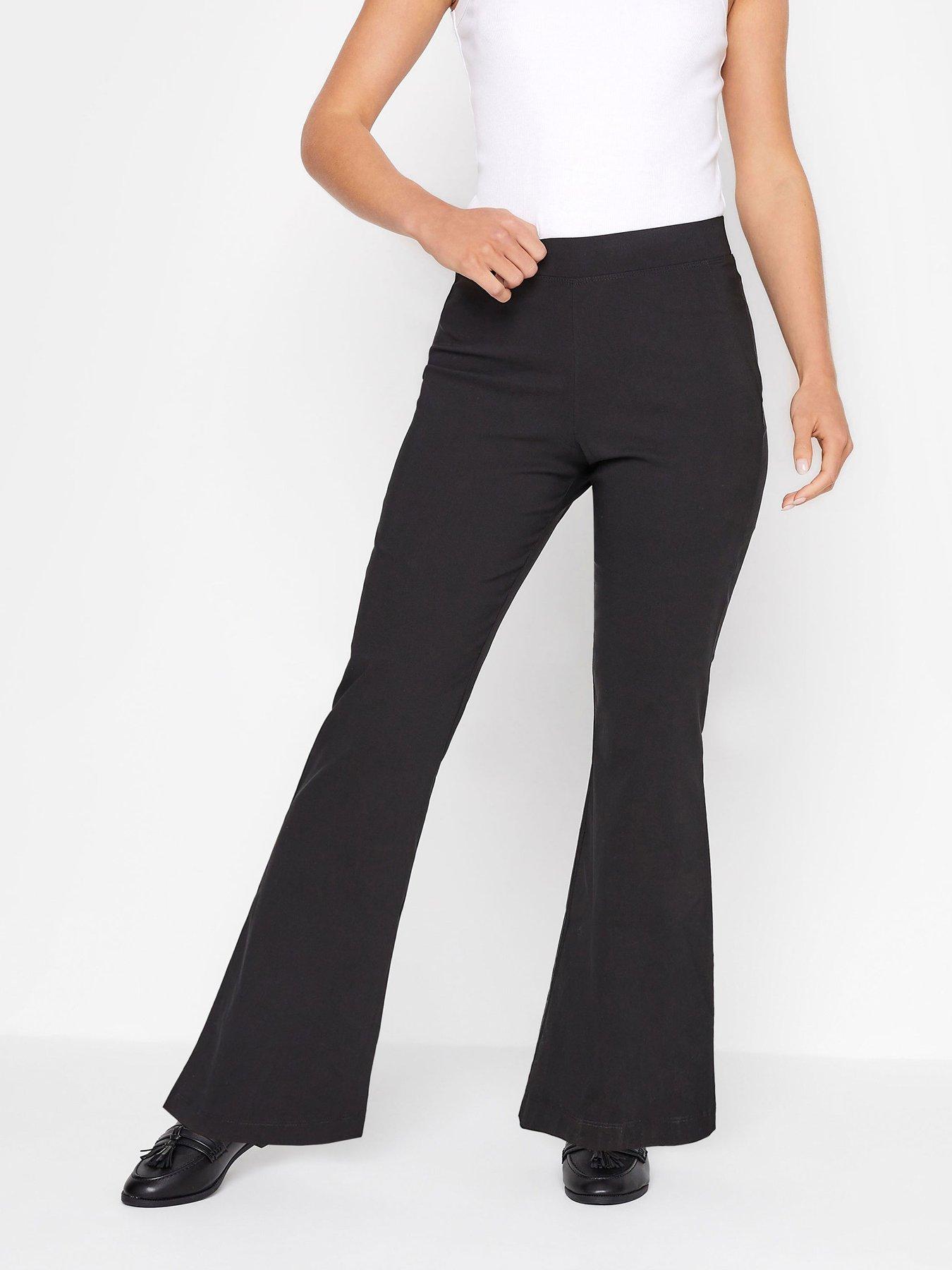 Vero Moda Petite tie waist tapered sweatpants in black