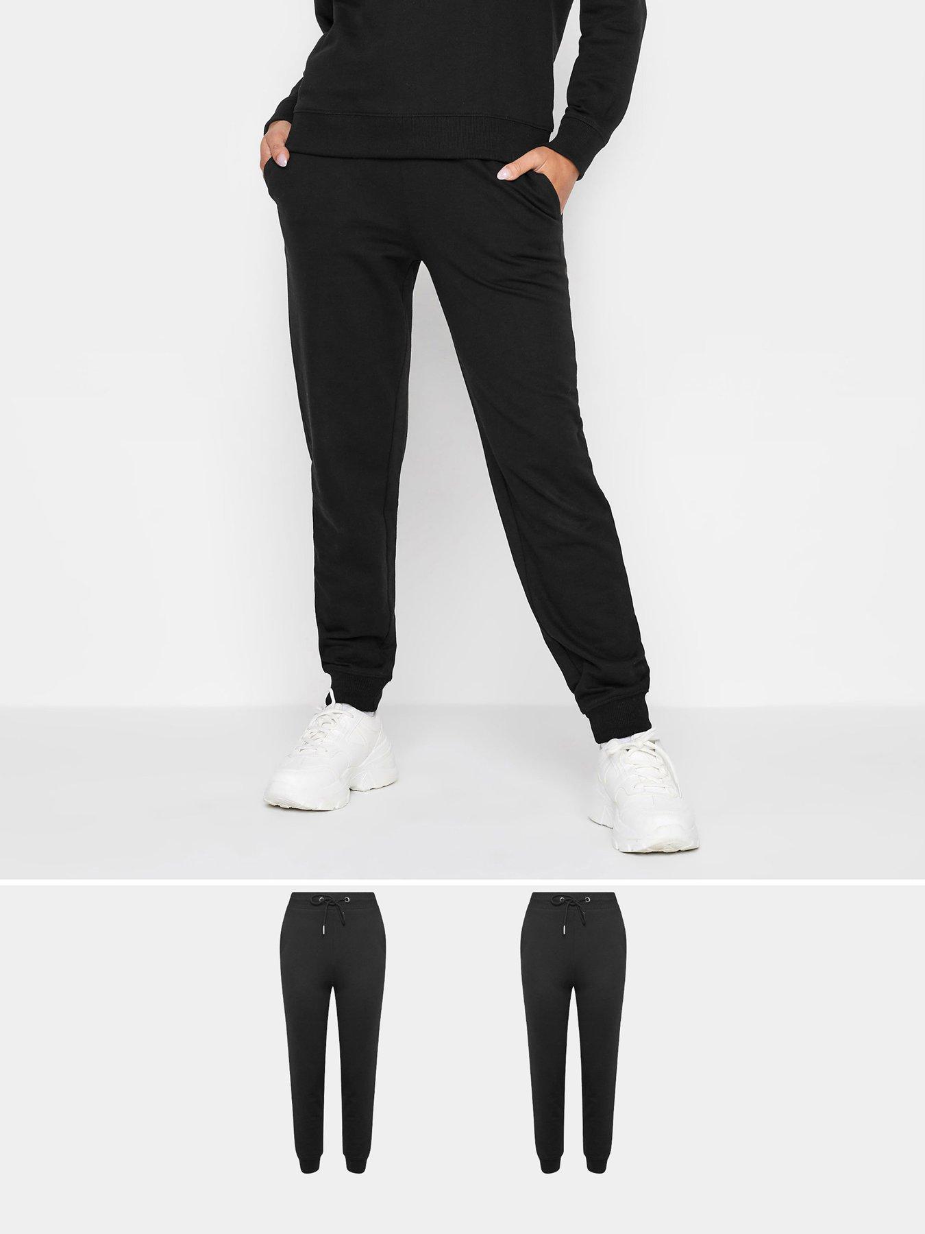PixieGirl Petite 2 Pack Black Basic Jogger, Black, Size 8, Women