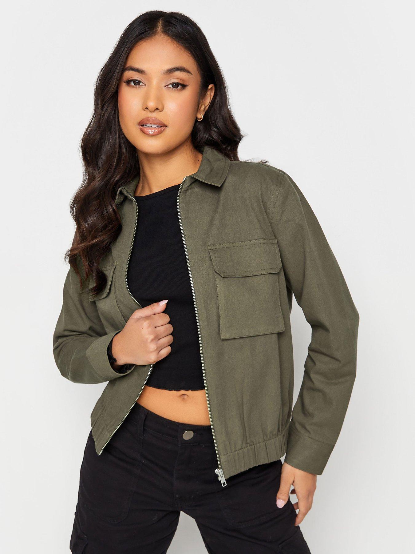 Petite bomber outlet jacket womens