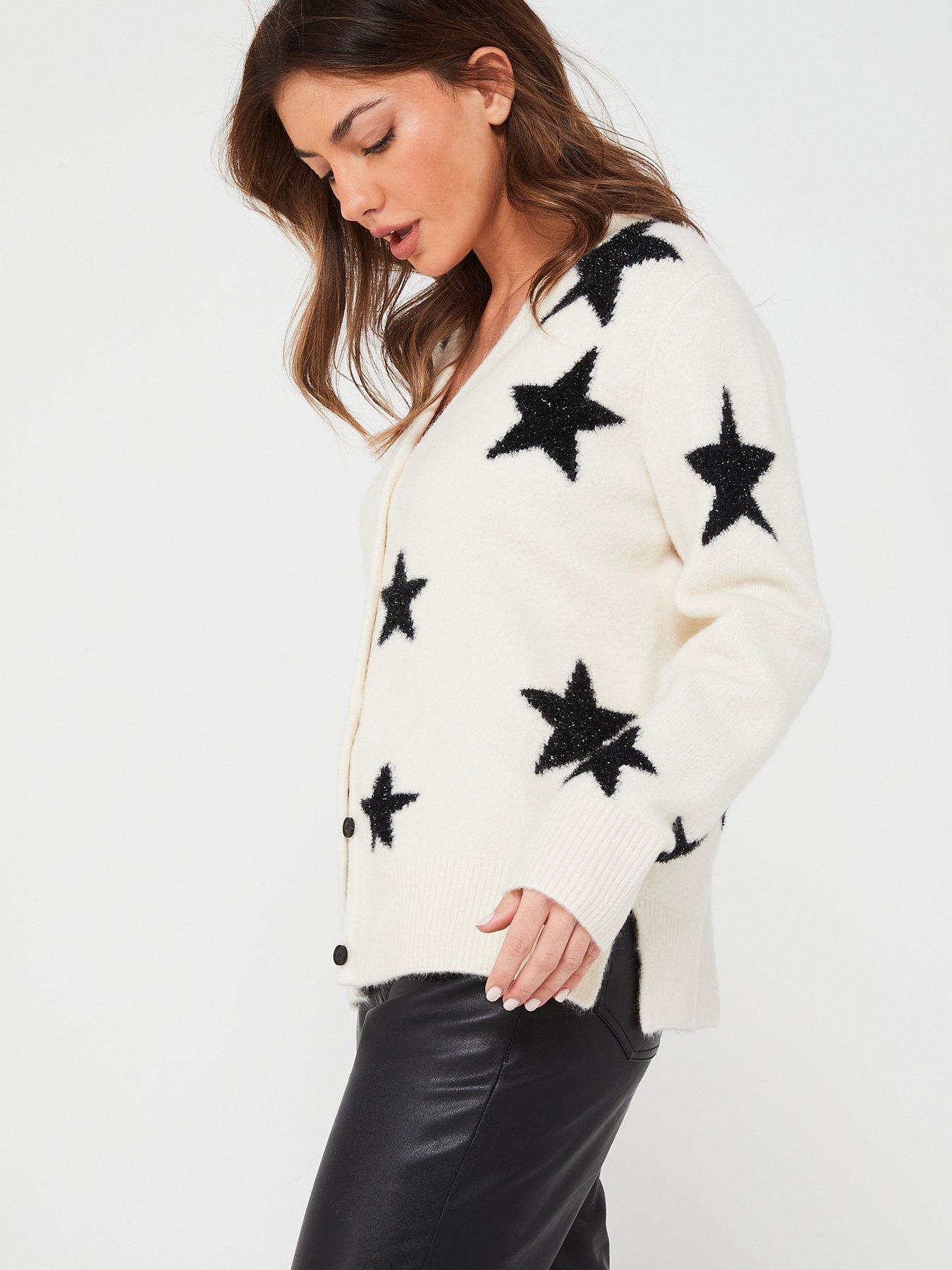 AllSaints Star Tinsel Cardigan | Very.co.uk