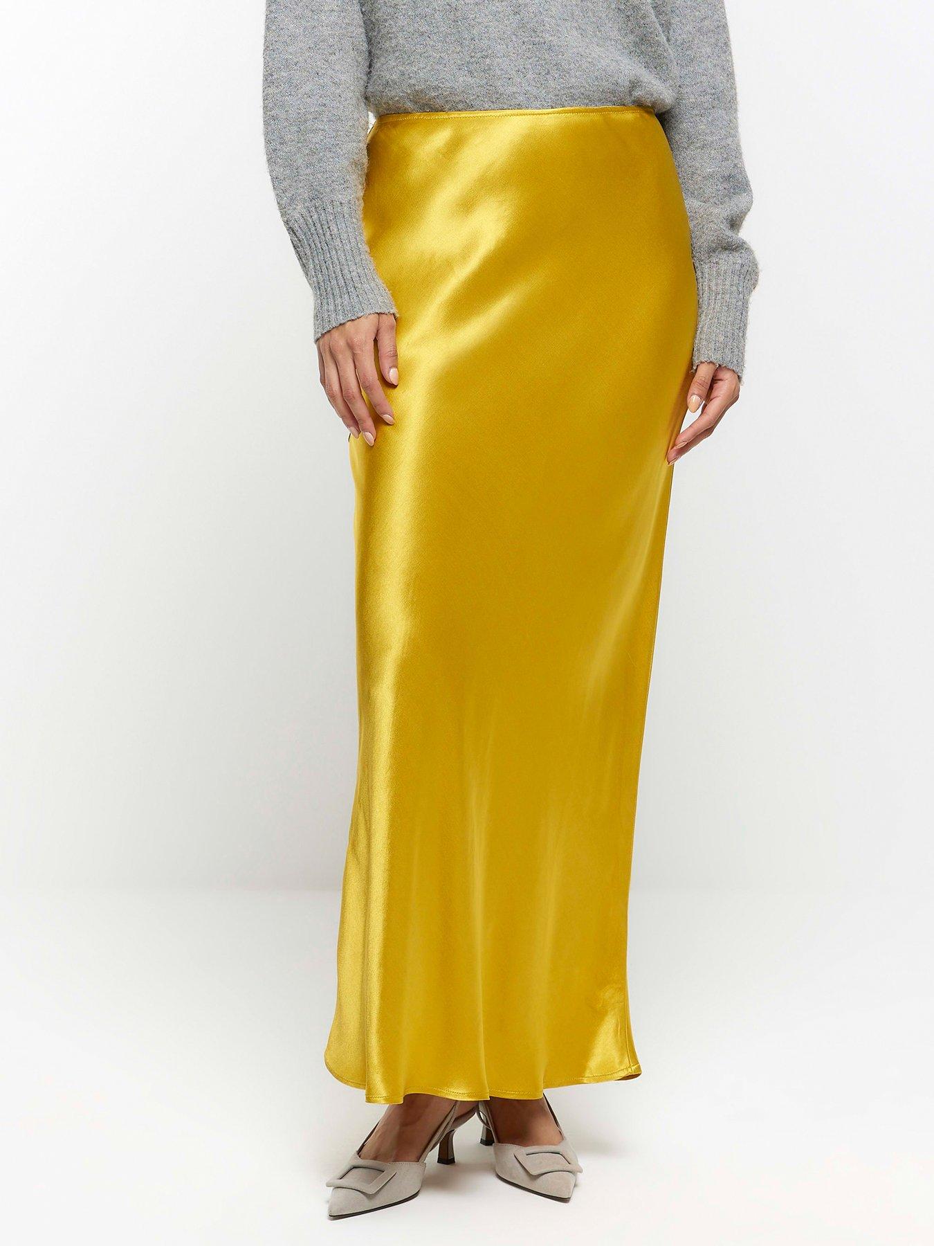 Satin skirt hotsell river island