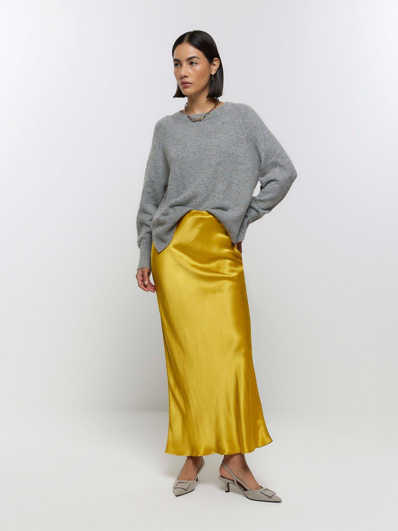 Maxi pencil skirt outlet yellow