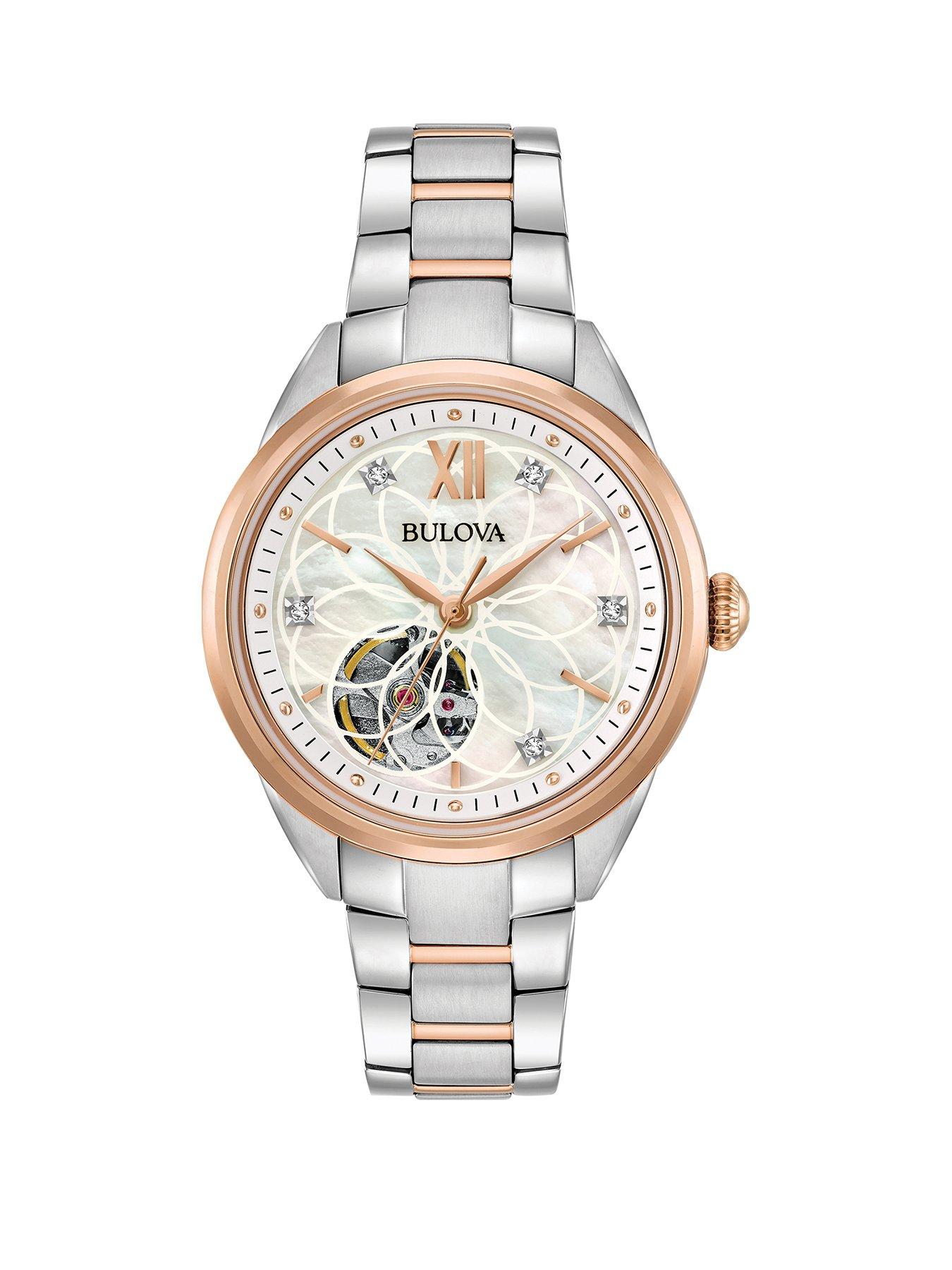 undefined Sutton Rose Gold-Tone Mother Of Pearl Ladies Watch