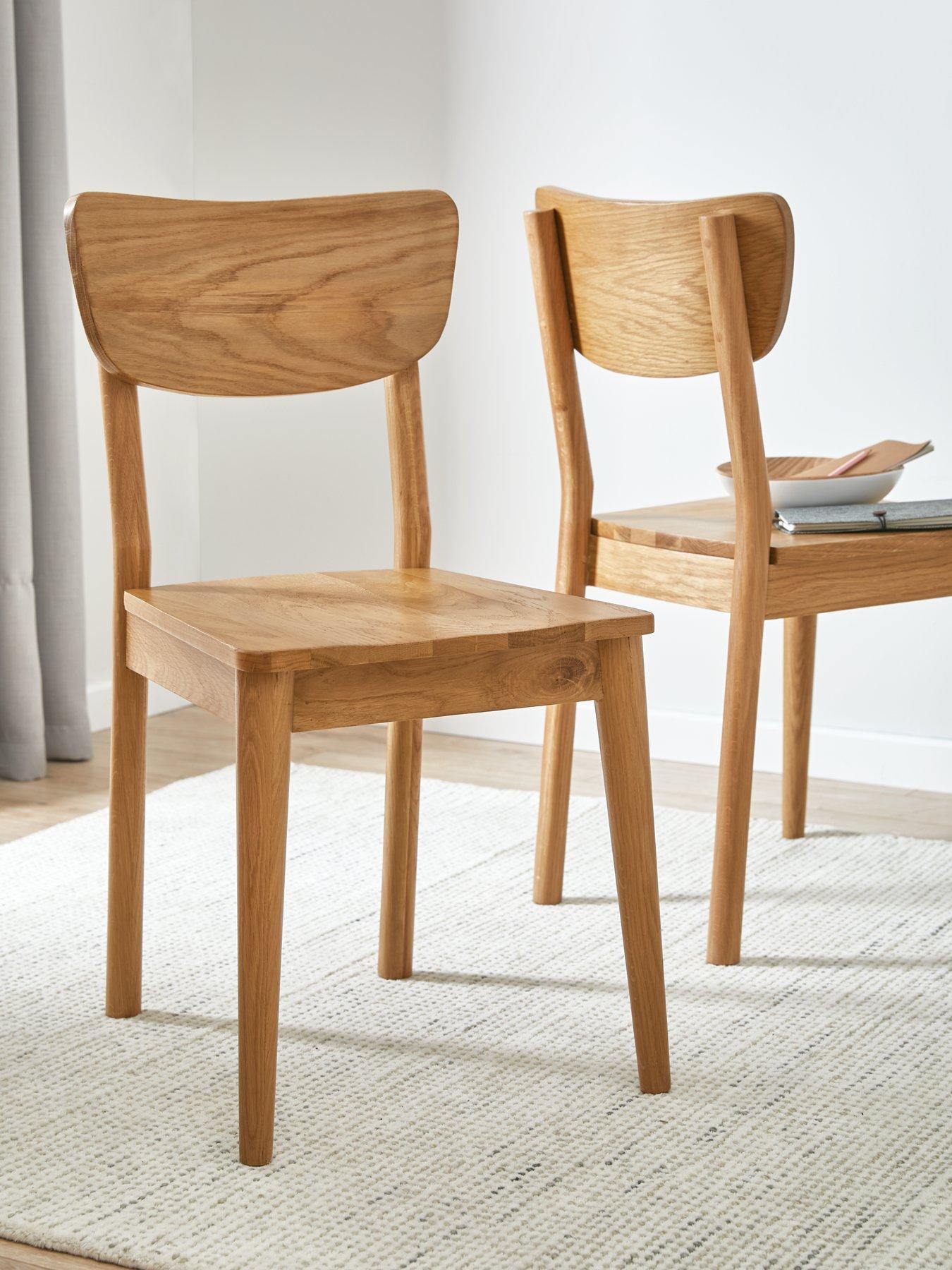 Product photograph of Very Home Sumati Dining Chair Pair - Contains Solid Wood from very.co.uk