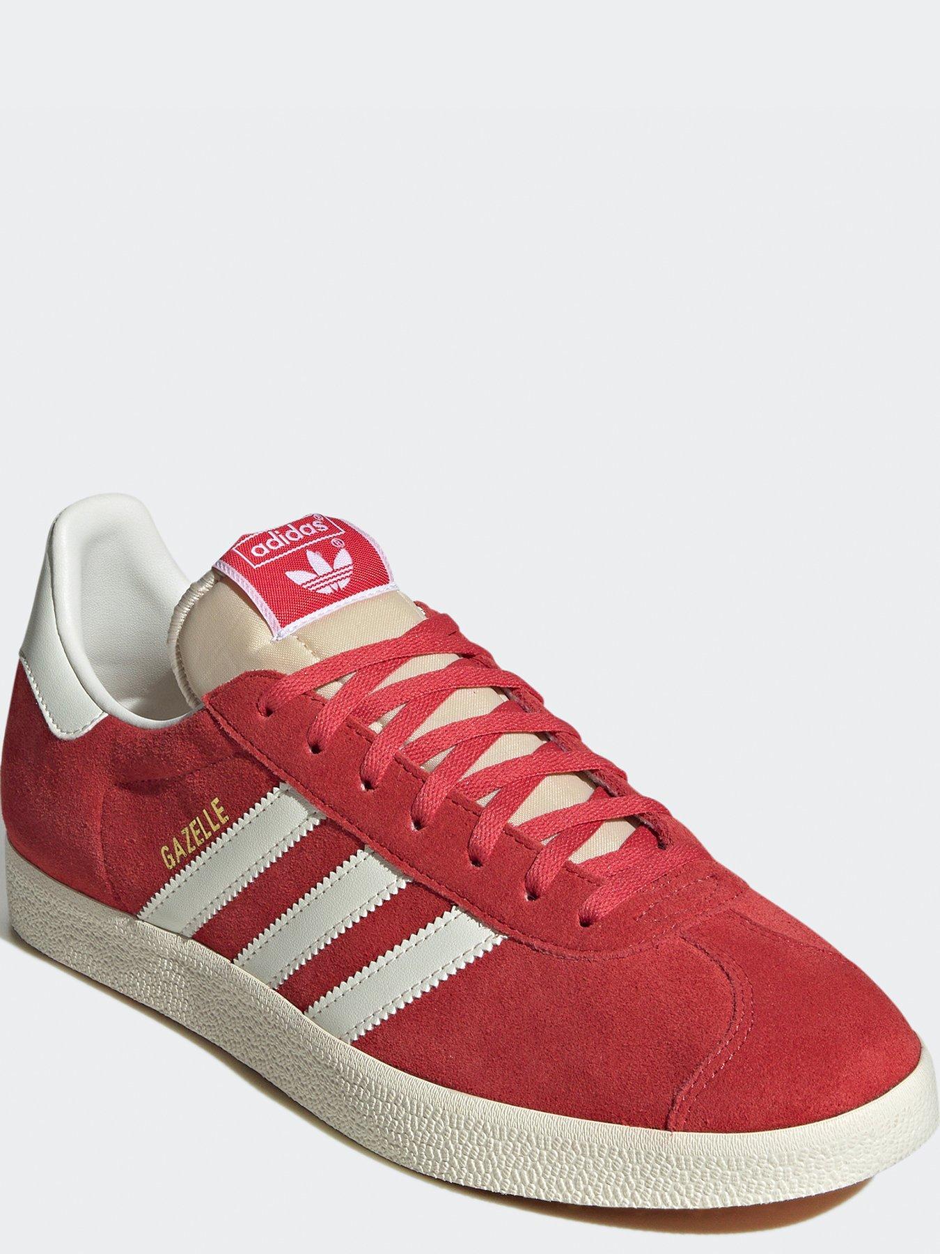 Ladies red store adidas gazelles