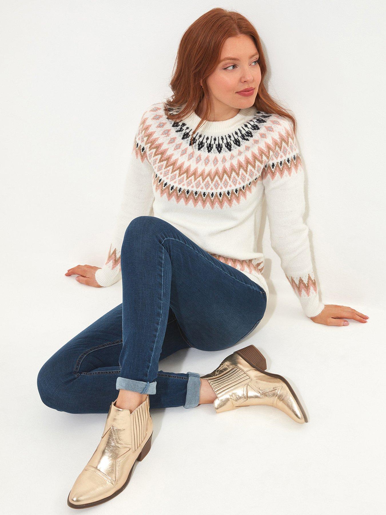 Cream shop fairisle jumper