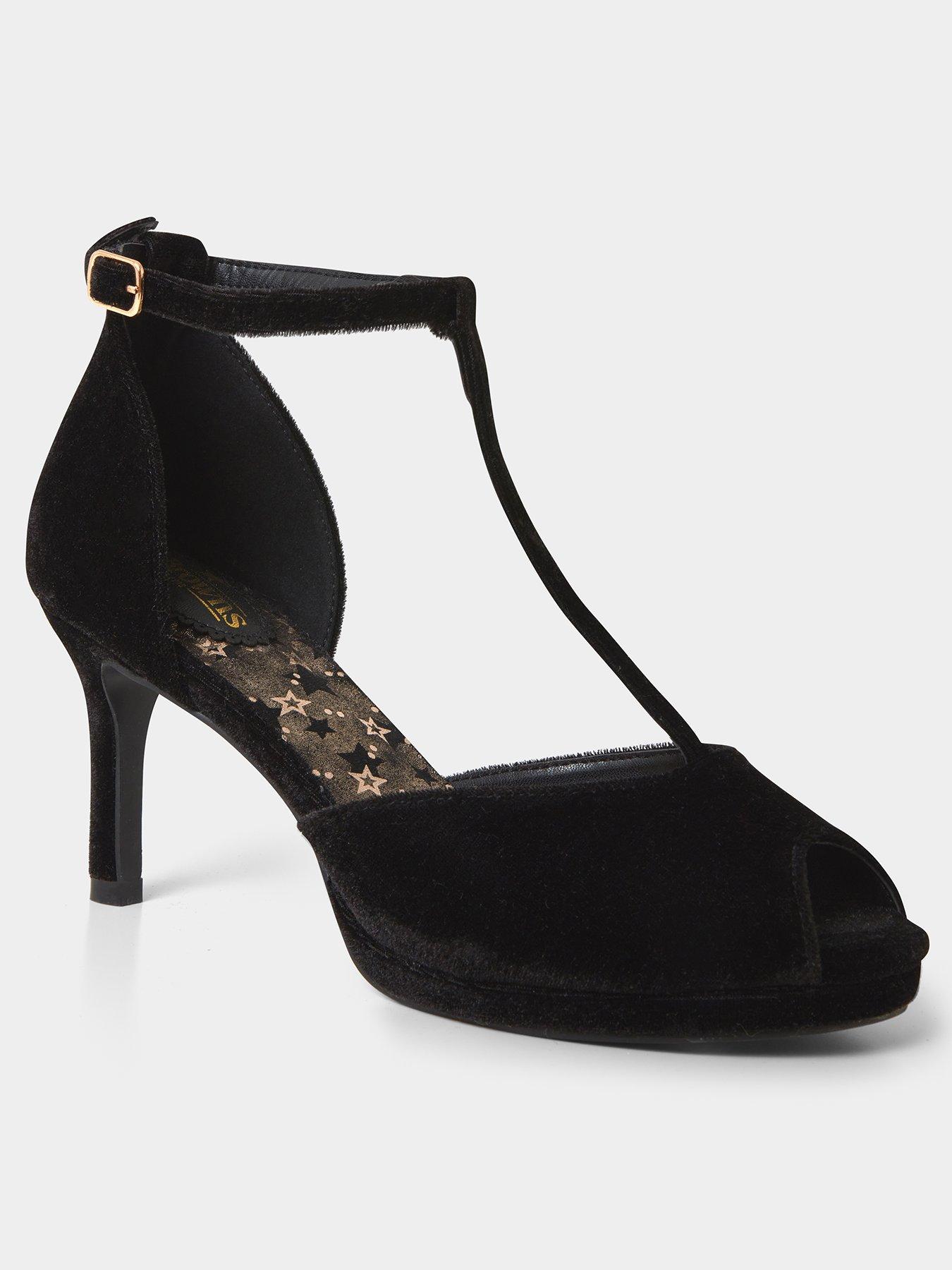 Cover Girl T Bar Shoes Black